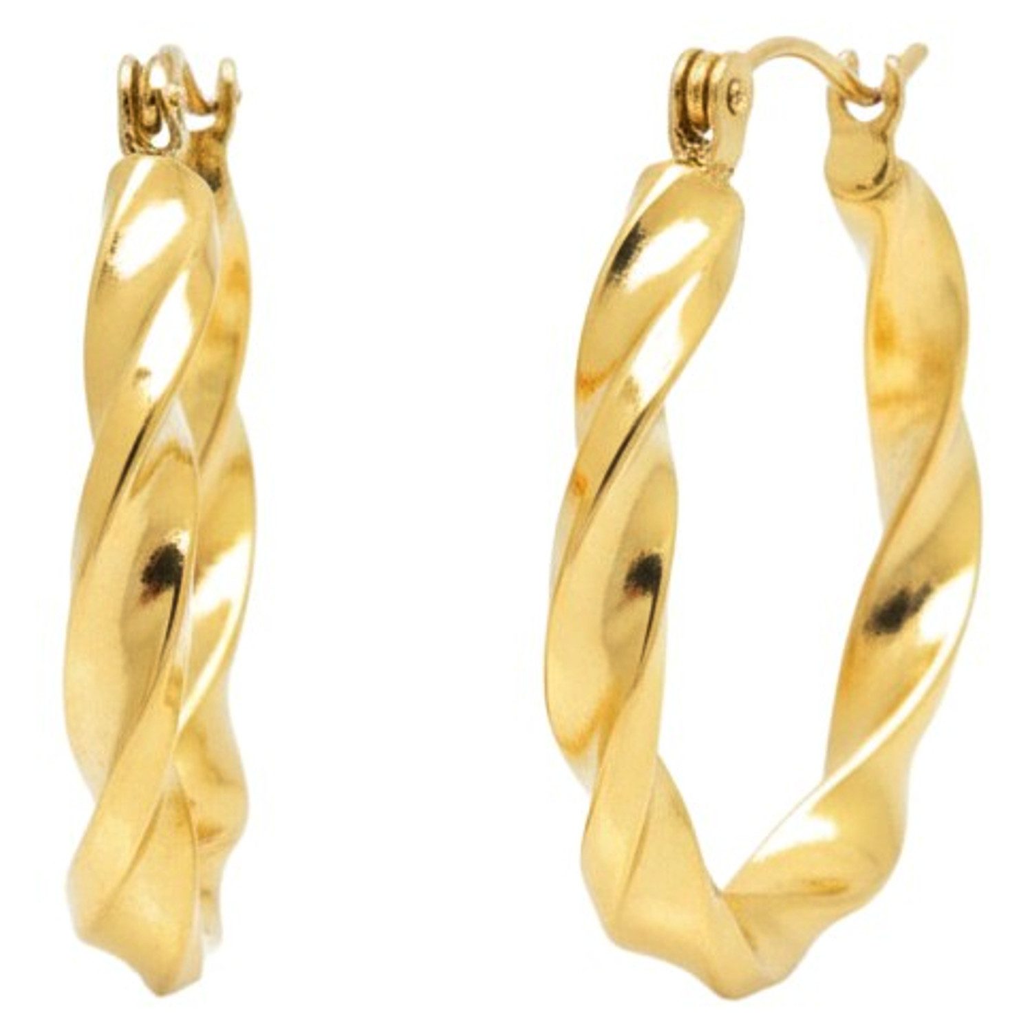 KARMA Paar Creolen gedreht Damen Roségold, Silber od. Gold (Damencreolen mo günstig online kaufen