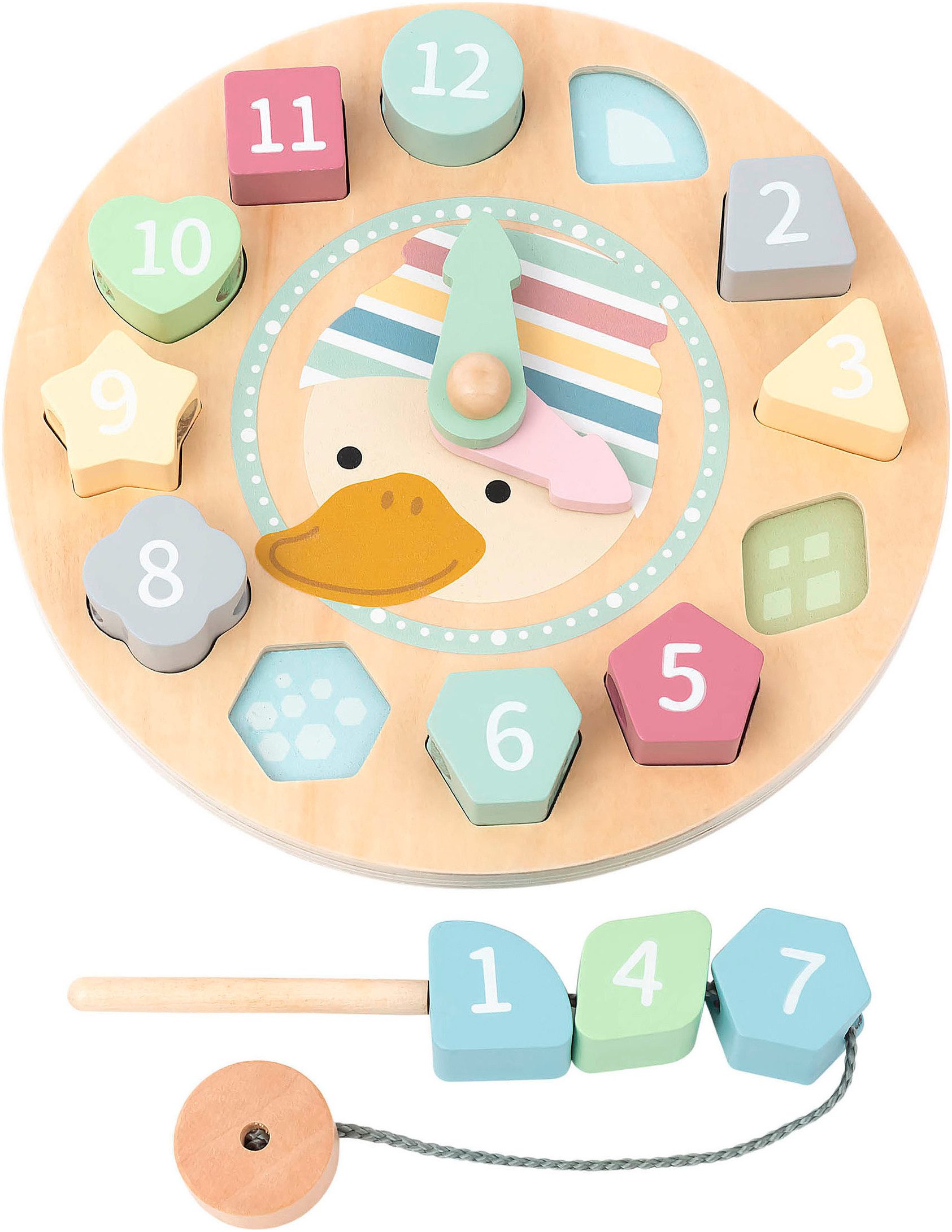 Sterntaler® Lernspielzeug Edda Lernuhr Fädelspiel