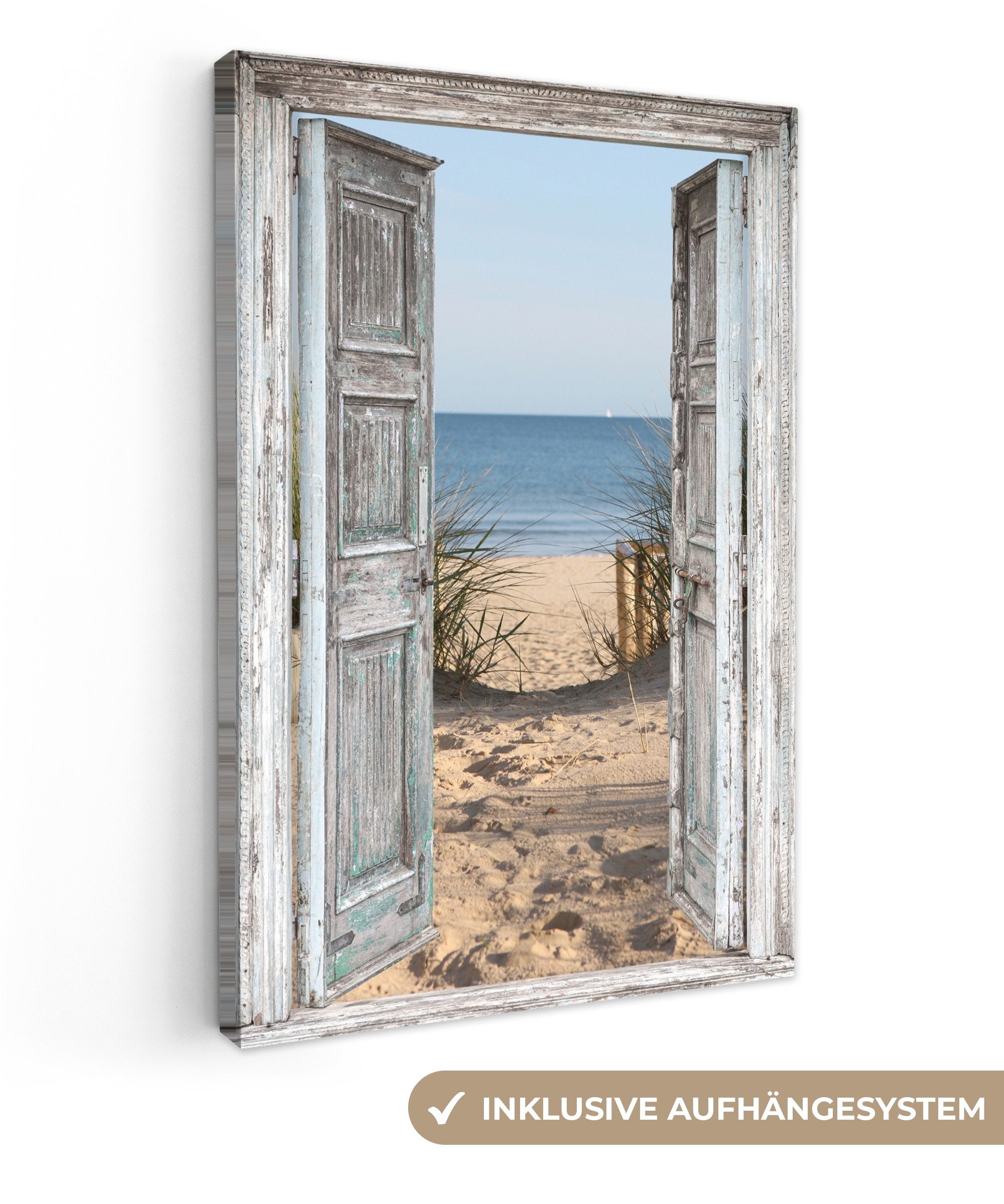 OneMillionCanvasses® Leinwandbild Düne - Strand - Aussicht - Sommer, Fotodr günstig online kaufen