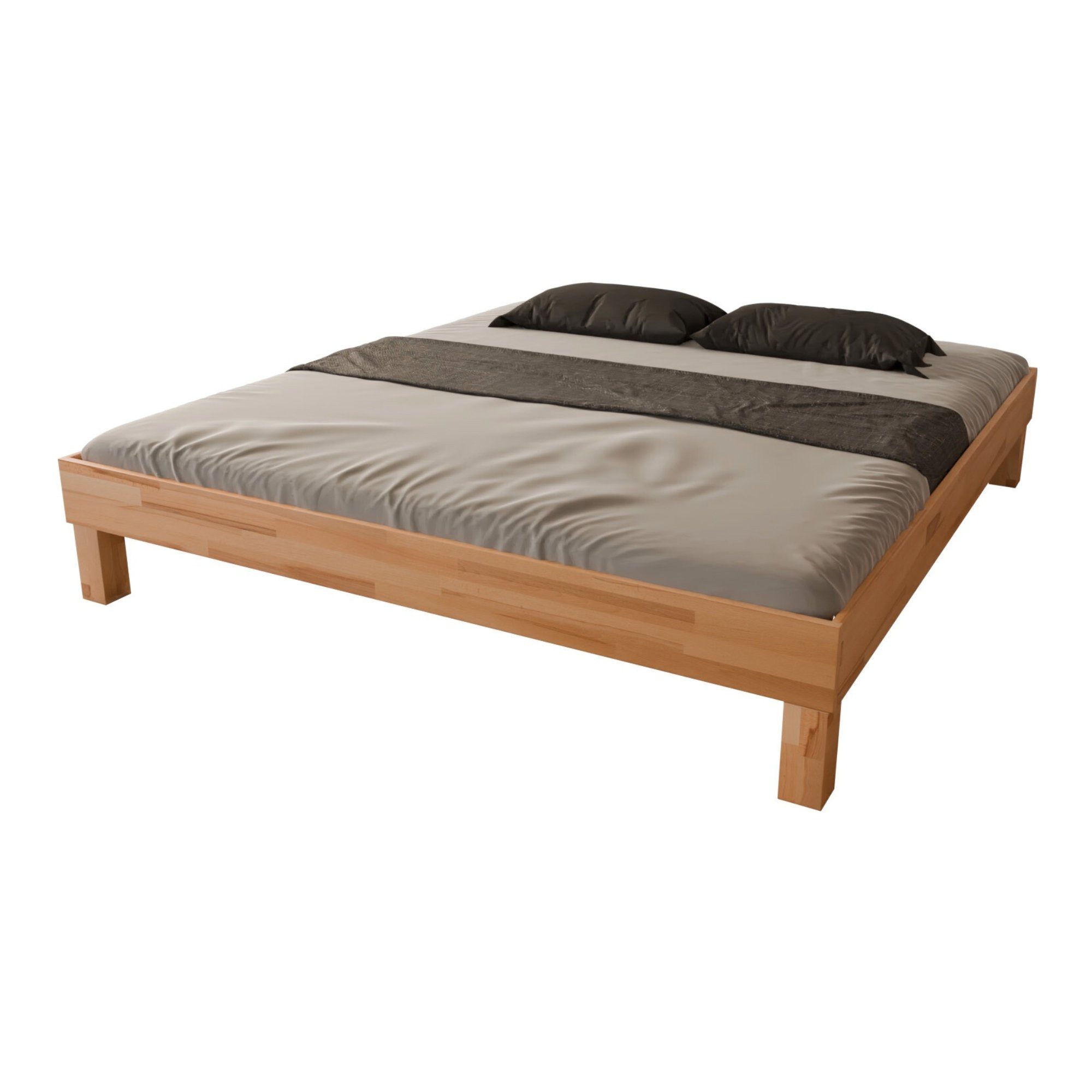 MeinMassivholz Futonbett PALMA Kernbuche (In verschiedenen Maßen erhältlich günstig online kaufen