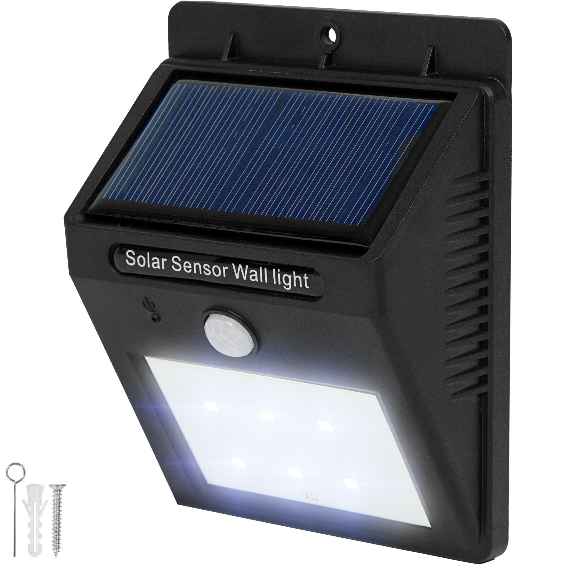 mit Bewegungsmelder, Energiesparend Solar LED 10 Leuchten Bewegungsmelder, LED, LED Gartenstrahler tectake