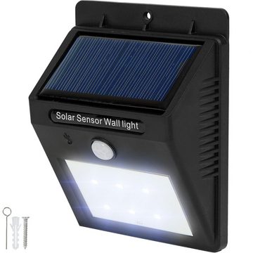 tectake LED Gartenstrahler 10 LED Solar Leuchten mit Bewegungsmelder, Bewegungsmelder, LED, Energiesparend