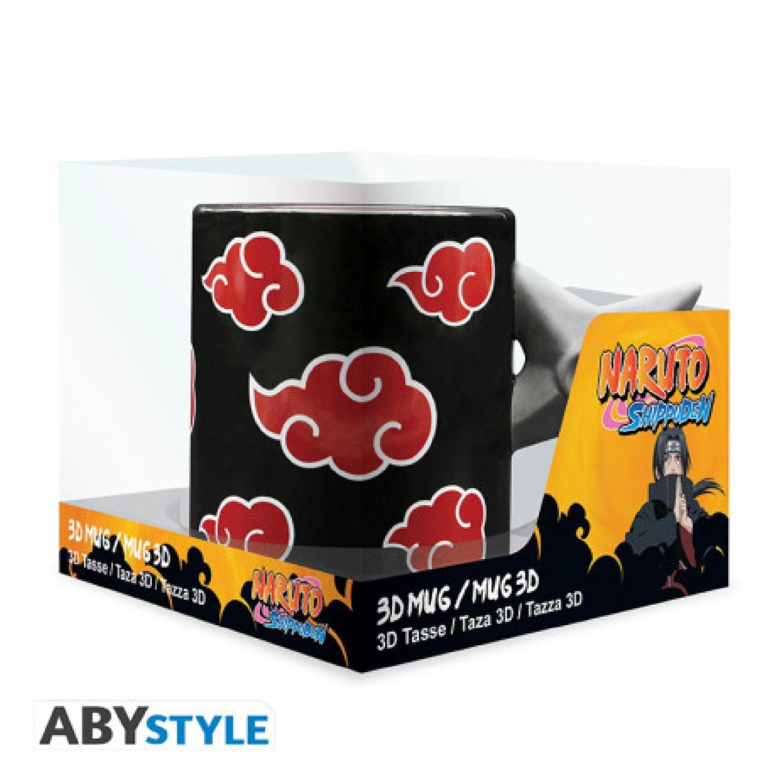 ABYstyle Tasse NARUTO SHIPPUDEN - Mug 3D handle - Shuriken Akatsuki