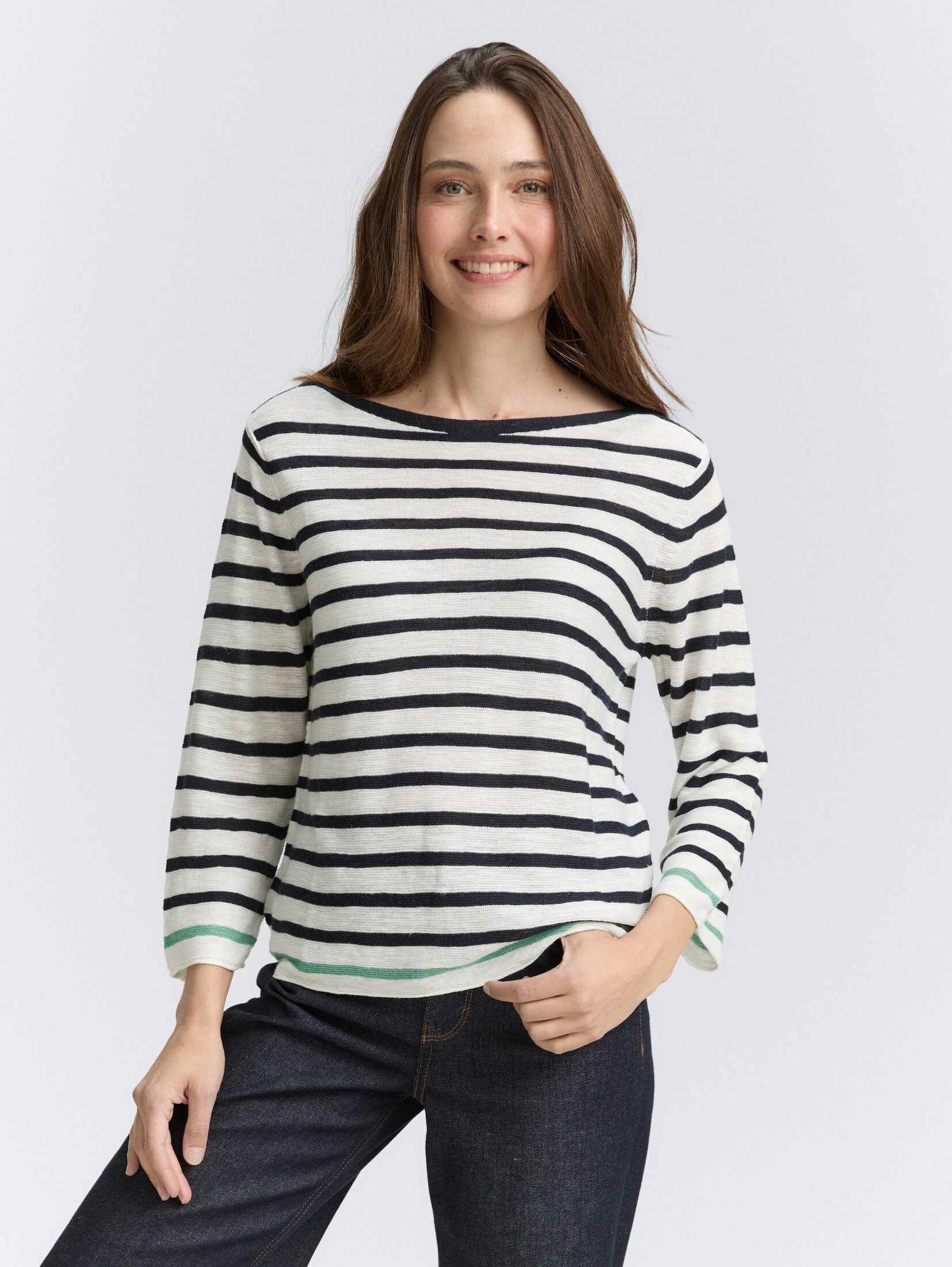 Strickpullover Strickpullover mit Streifenmuster