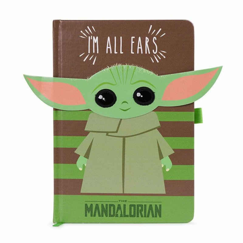 PYRAMID Mauspad Star Wars The Mandalorian Premium Notizbuch A5 I'm All Ears Green