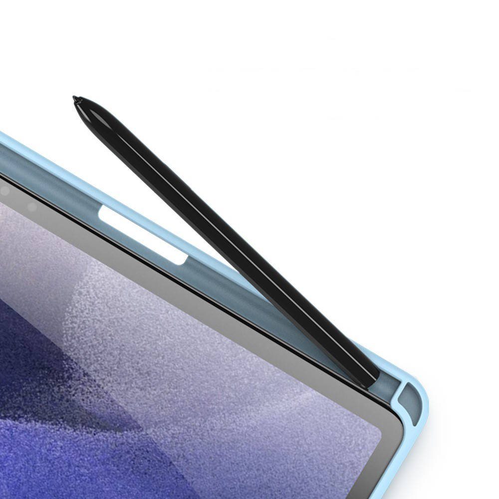 Dux Ducis Tablet-Hülle kompatibel mit Samsung Galaxy Tab S7 FE 12,4 Zoll, Tri-Fold Stand, Smart Sleep/Wake, Stifthalter, transparente Rückseite – Bild 4 von 5