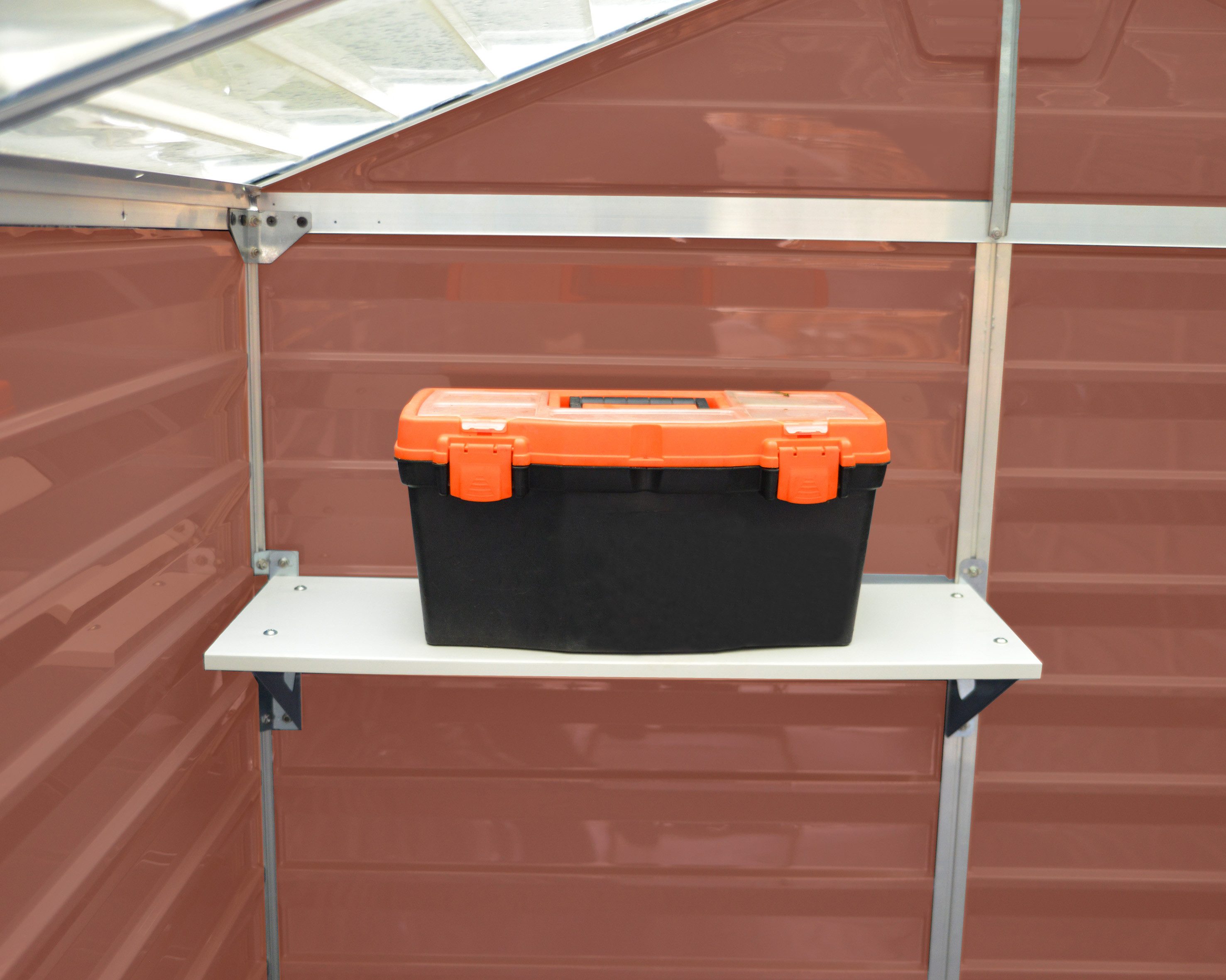 Palram - Canopia Gerätehaus Skylight, BxT: 185x154 cm, mit lebenslang widerstandsfähigen Wandpaneelen