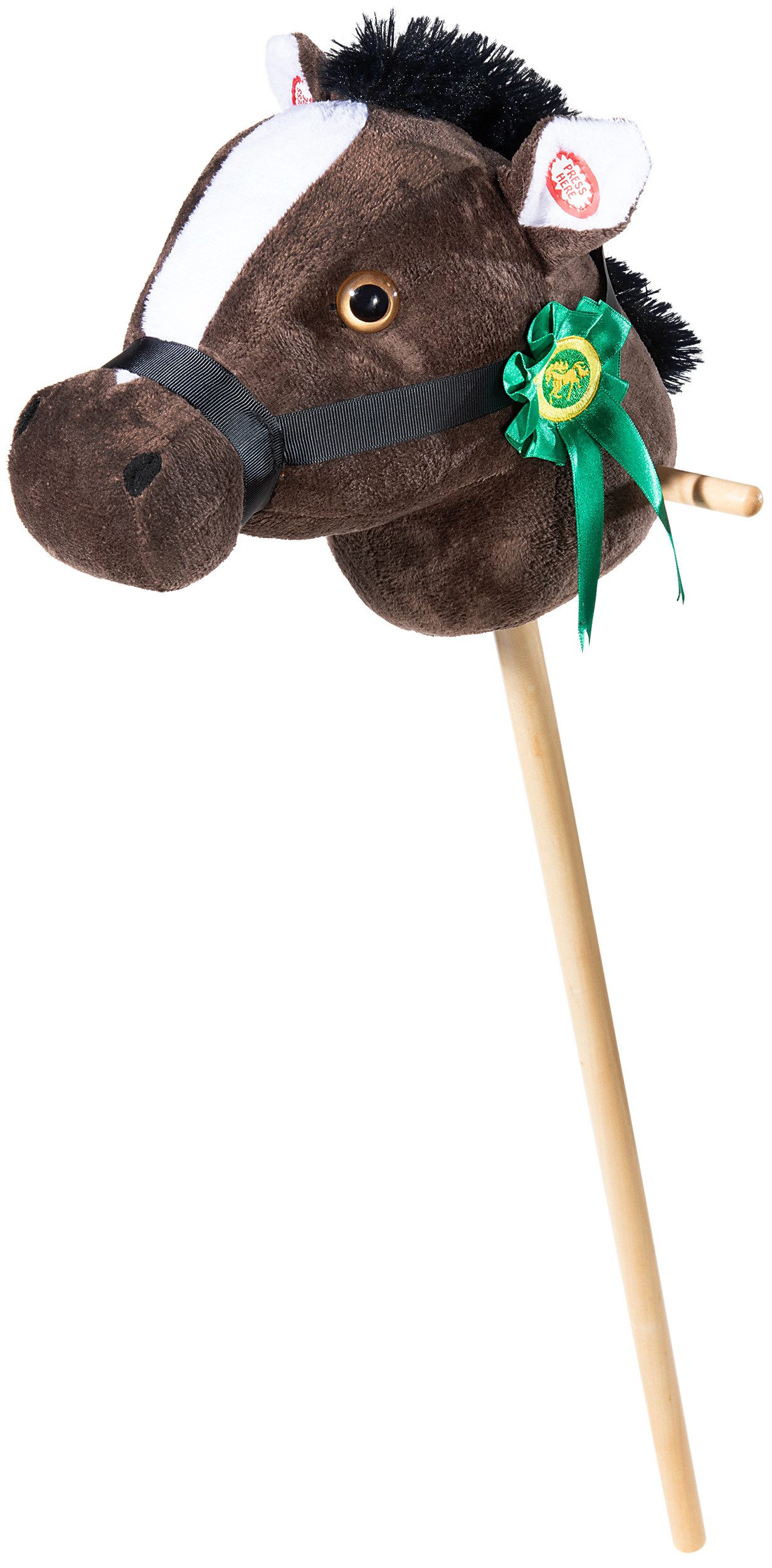 Heunec® Steckenpferd mit Plakette, dunkelbraun, mit Sound