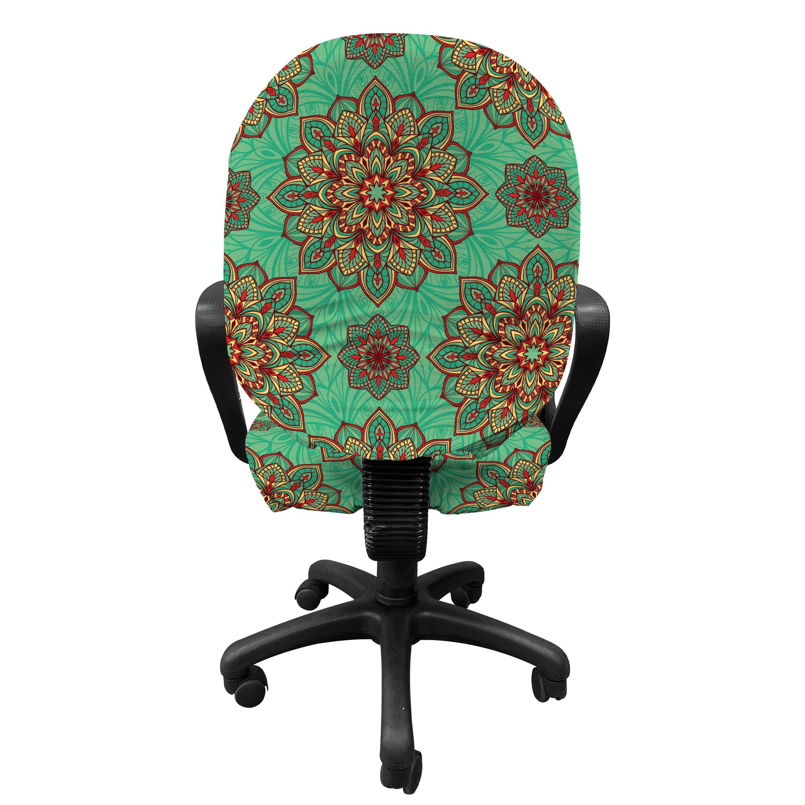 Abakuhaus, Geometrisch Mandala aus Bürostuhlhusse dekorative Stretchgewebe, Schutzhülle
