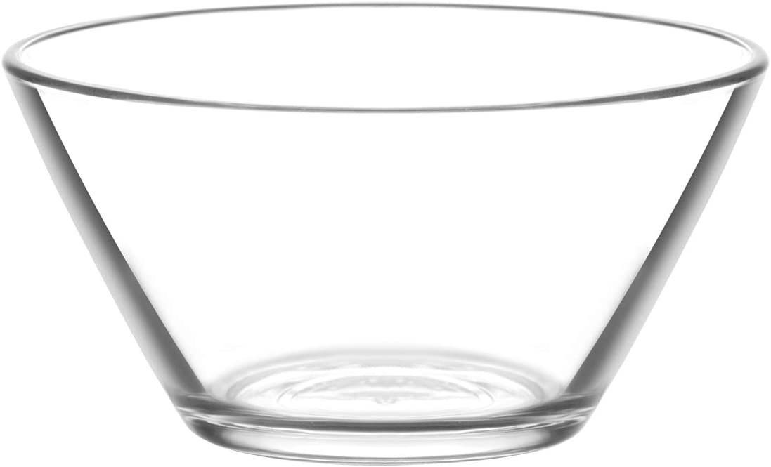 LAV Vega Glasschalen 2,2 Liter – 2er-Set Für Salat, Pasta & Servieren