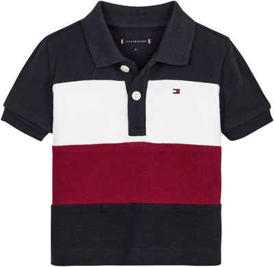 Tommy Hilfiger Poloshirt BABY COLORBLOCK POLO S/S mit Tommy Hilfiger Logo-Flag