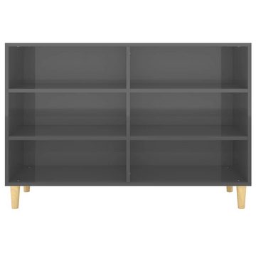 vidaXL Sideboard Sideboard Hochglanz-Grau 103,5x35x70 cm Holzwerkstoff (1 St)