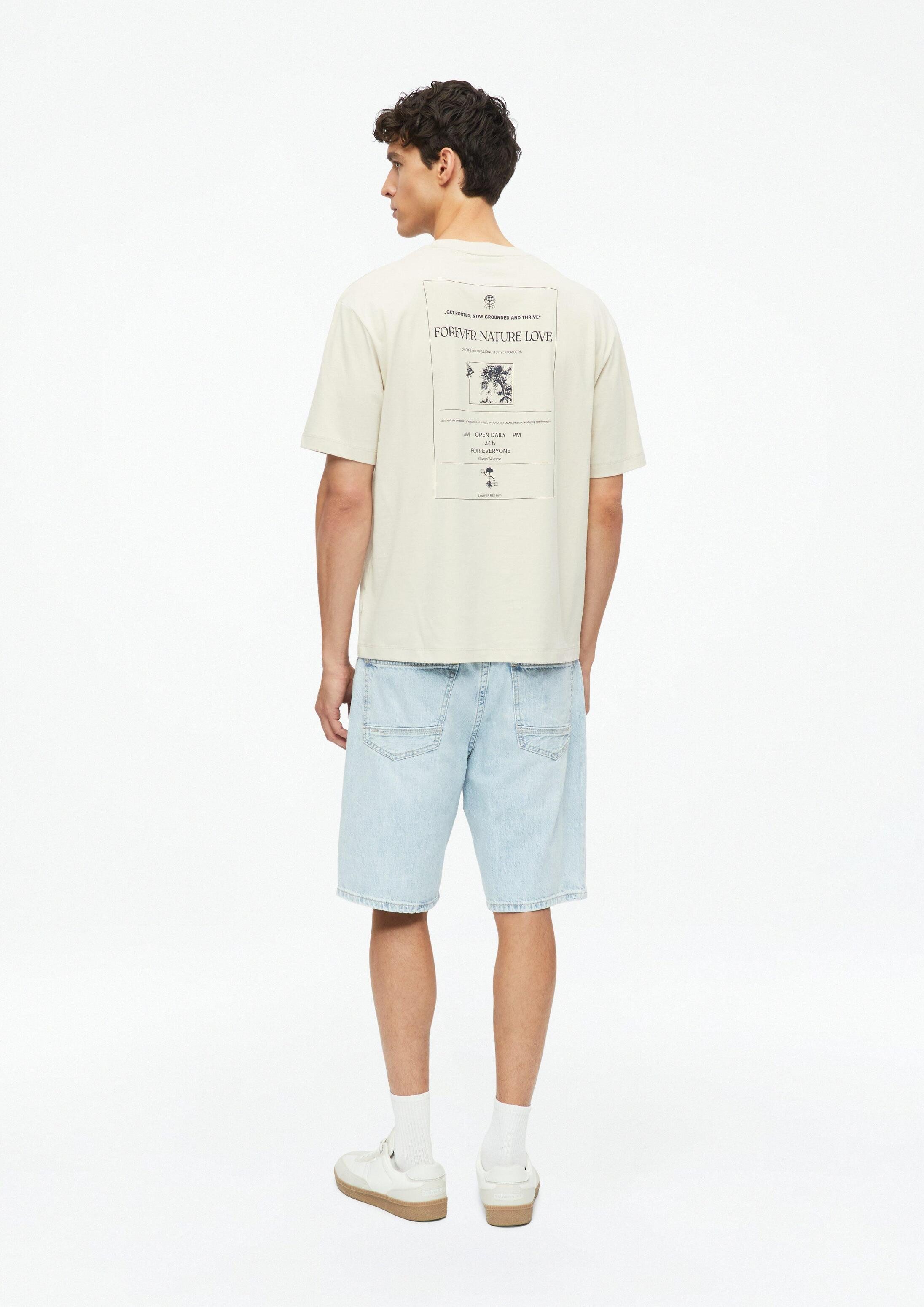s.Oliver Kurzarmshirt T-Shirt T-Shirt mit Print im Modern Fit