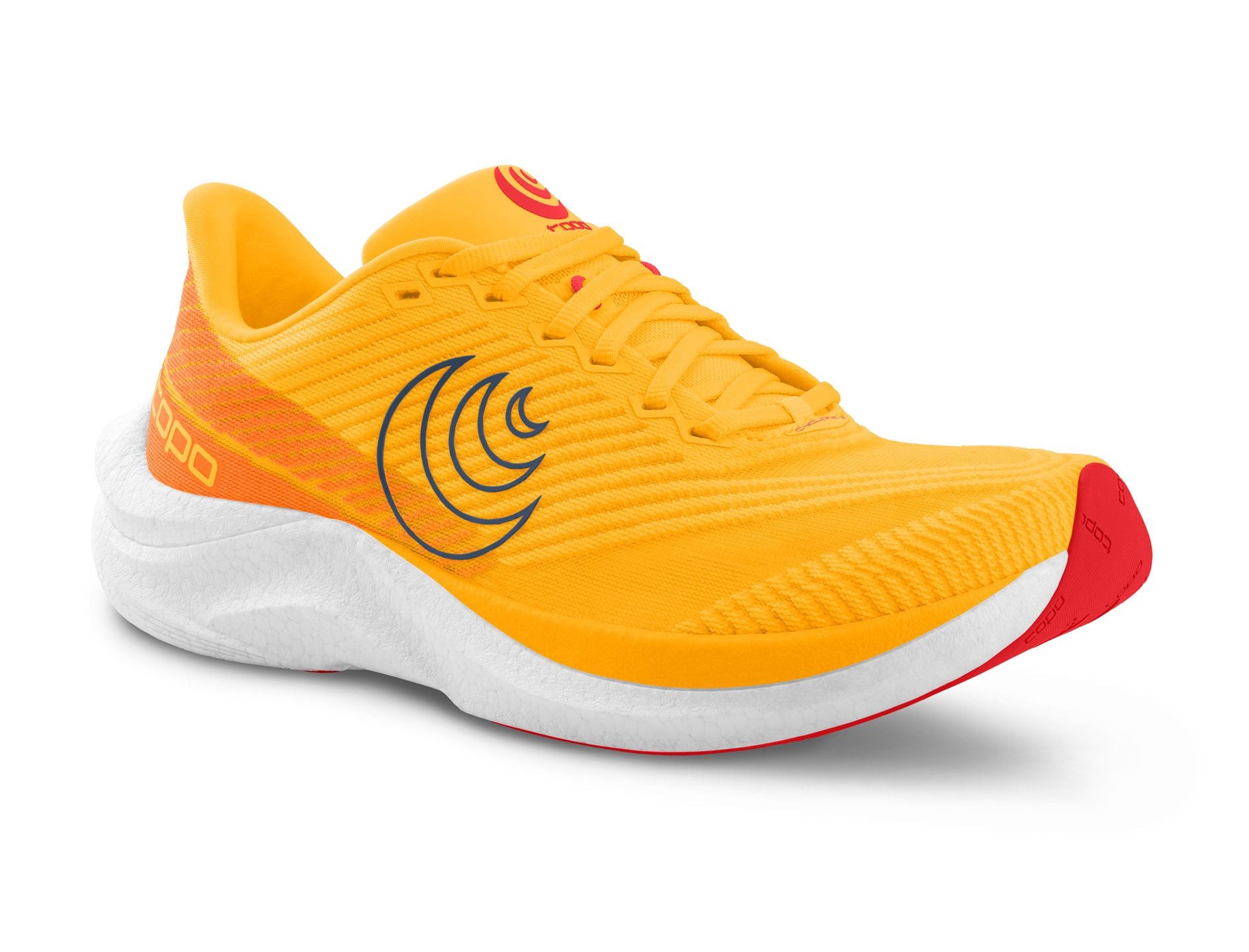 Topo Cyclone 3 (Leichtigkeit, breitere Zehenbox) orange/navy Herren Laufschuh