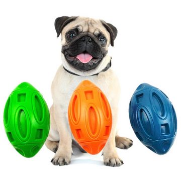 HUNKA Kauspielzeug Kauspielzeug für Hunde, Hundezahnbürstenstangen, Rugby Hundespielzeug, Haustierspielzeug, interaktives Spielzeug für Hunde im Freien