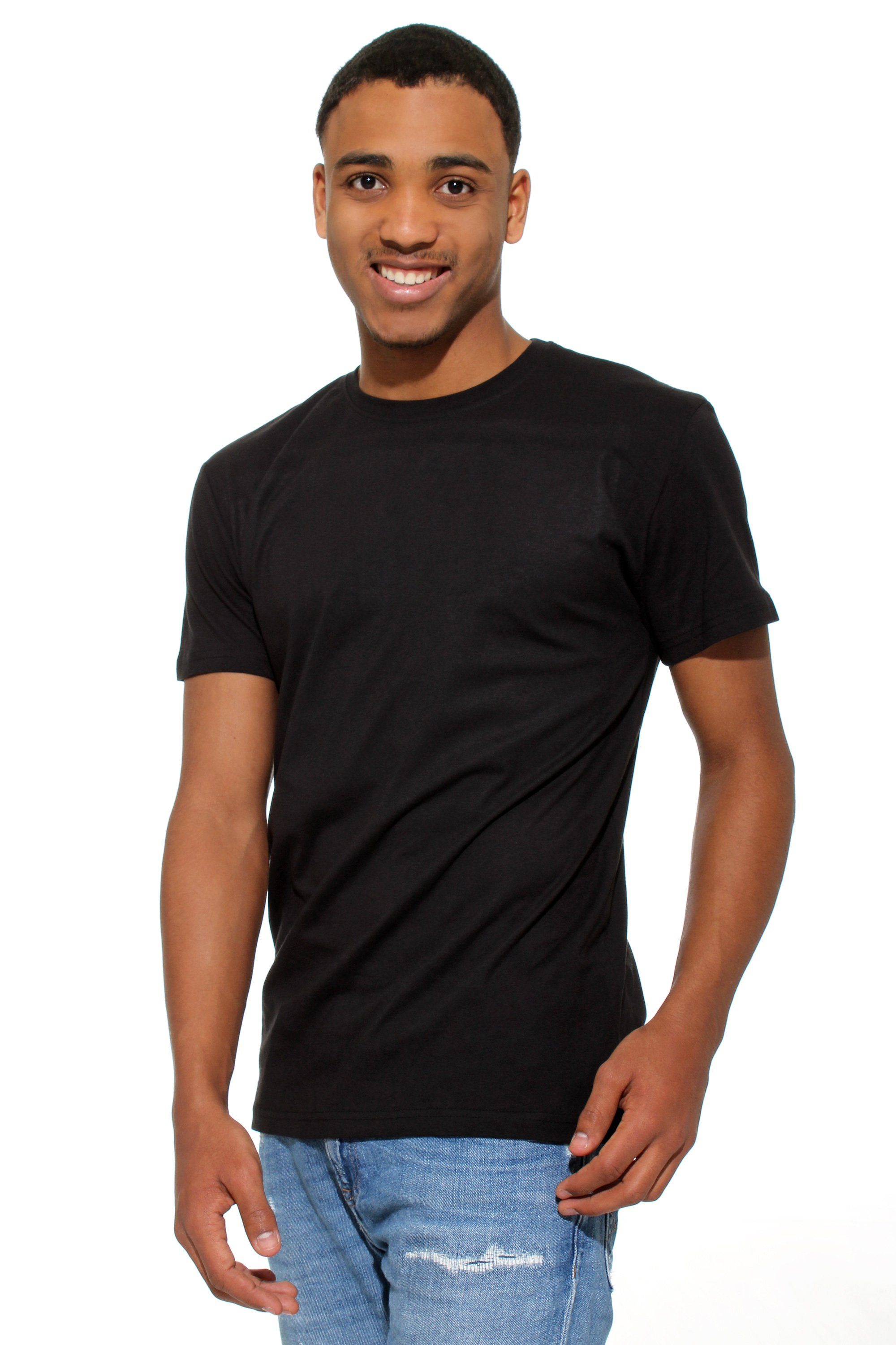 T-Shirt, Soul® T-Shirt Schwarz Stark Baumwolle 2er Pack