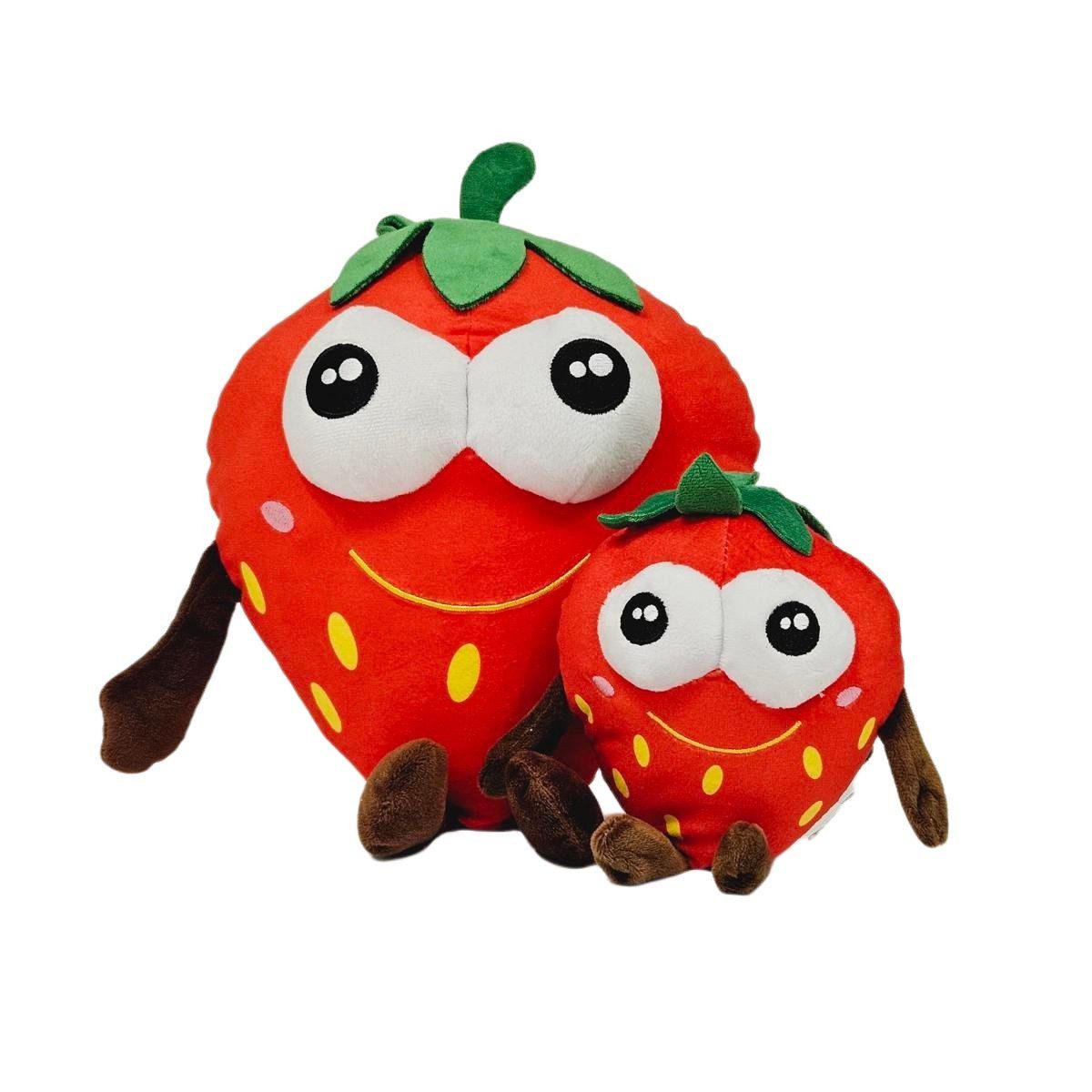 Kuscheltier Erdbeere Kuscheltier Plüschtier Obstkorb süsse Früchte 23 cm rot