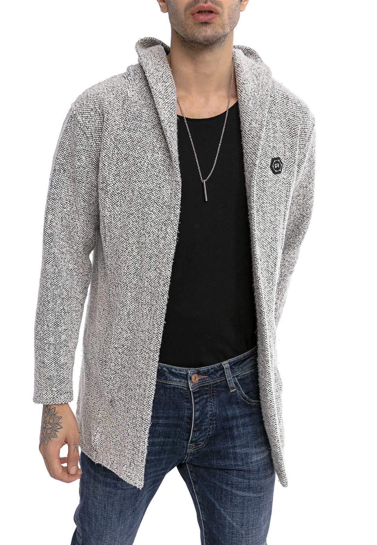 RedBridge Cardigan mit Kapuze ohne Verschluss Grobstrick Jacke günstig online kaufen