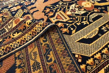 Wollteppich Afghan Teppich handgeknüpft blau, morgenland, rechteckig, Höhe: 5 mm
