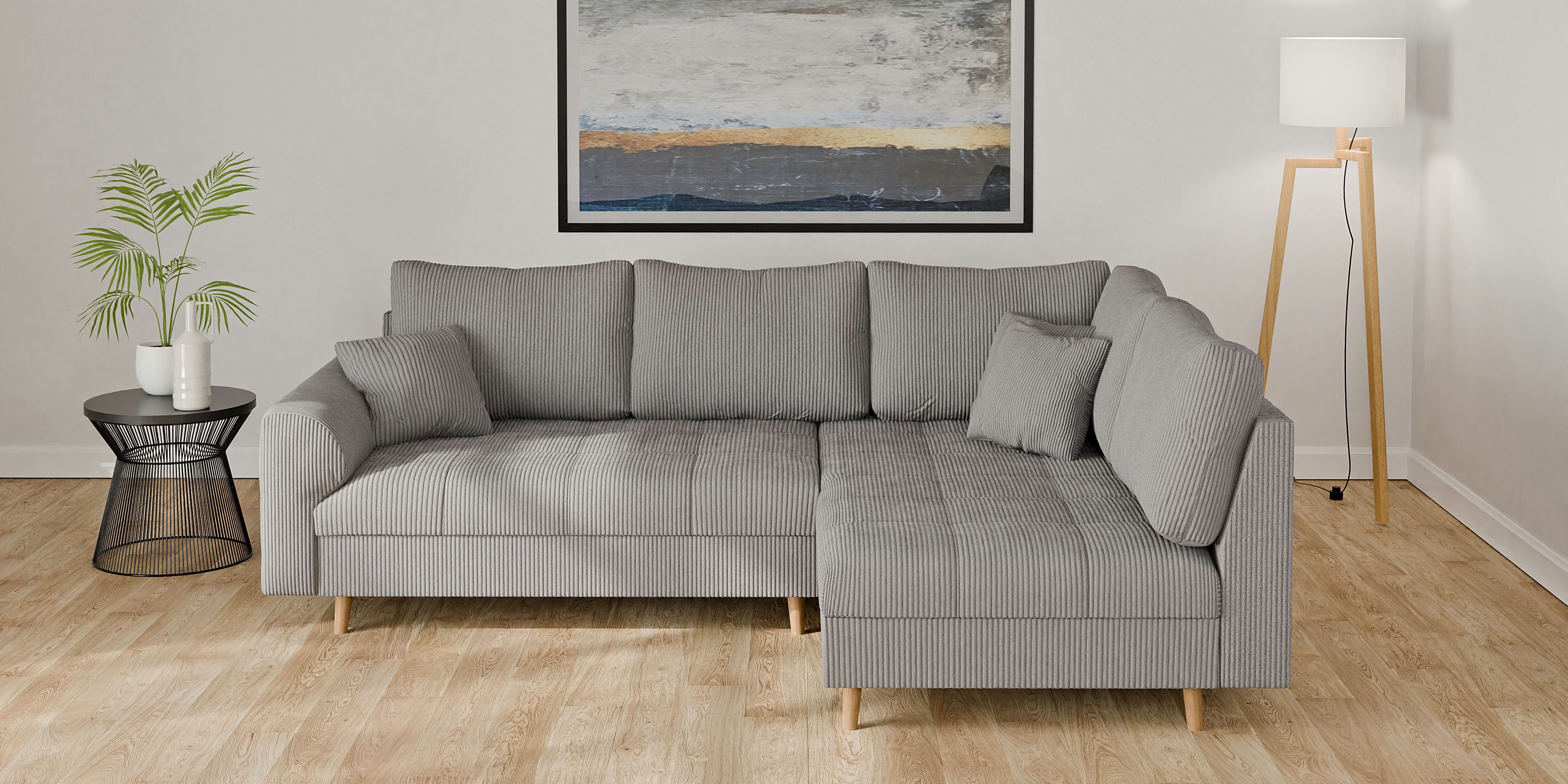 Home affaire Ecksofa "CHARRE L-Form mit Ottomane, Maße B/T/H: 231/161/81 cm günstig online kaufen