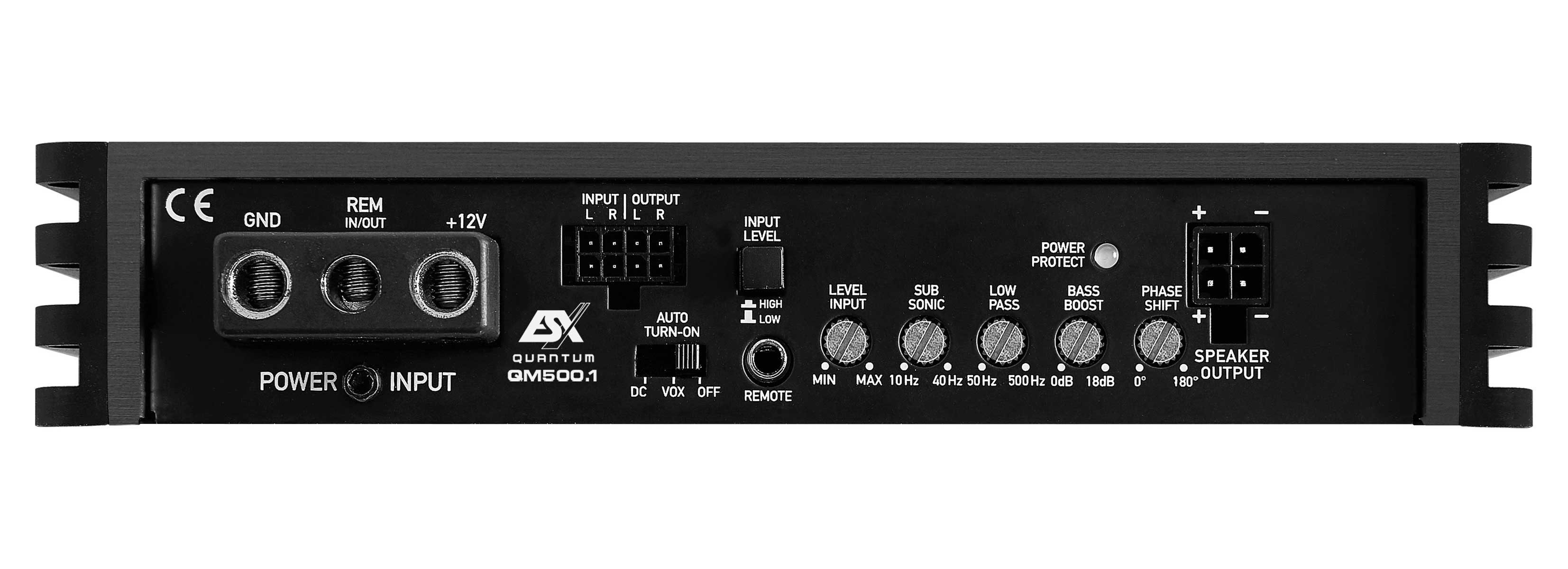 ESX QM500.1 Mono Class D Mini Digital Verstärker 500 Watt RMS Endverstärker (Anzahl Kanäle: 1)