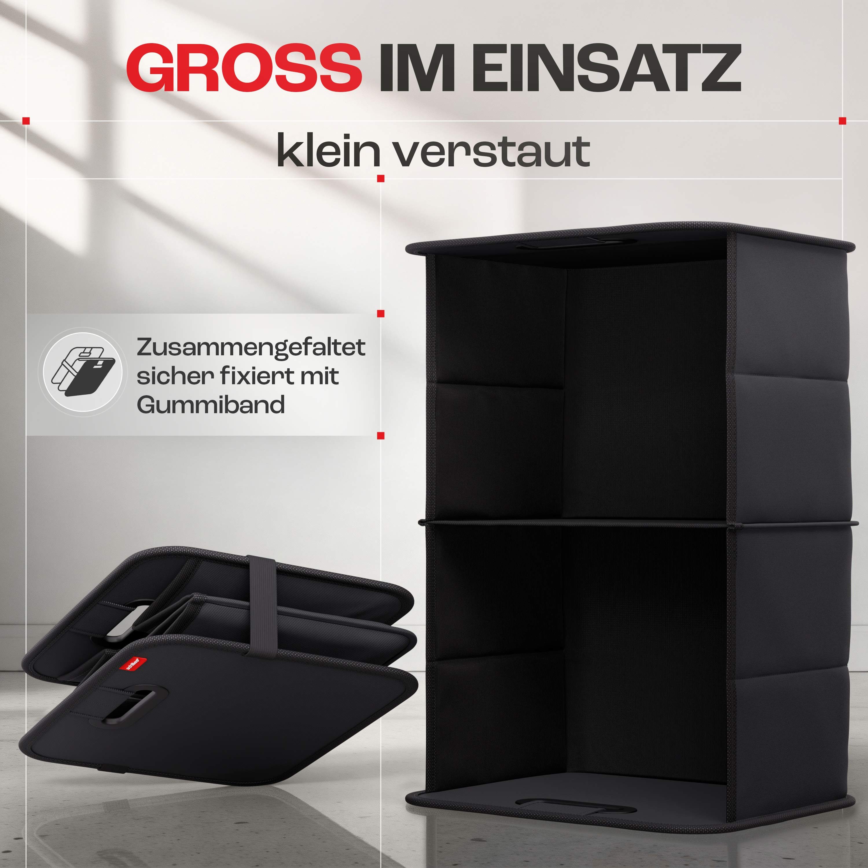 achilles Klappbox Auto-Faltbox Kofferraum-Organizer, Faltbare Autotasche, Faltkorb, 40 l