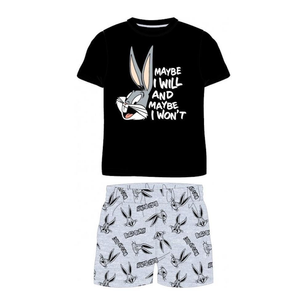 Pyjama Bugs Bunny Pyjama Jungen, Maybe I will and maybe not, Größen 92–128