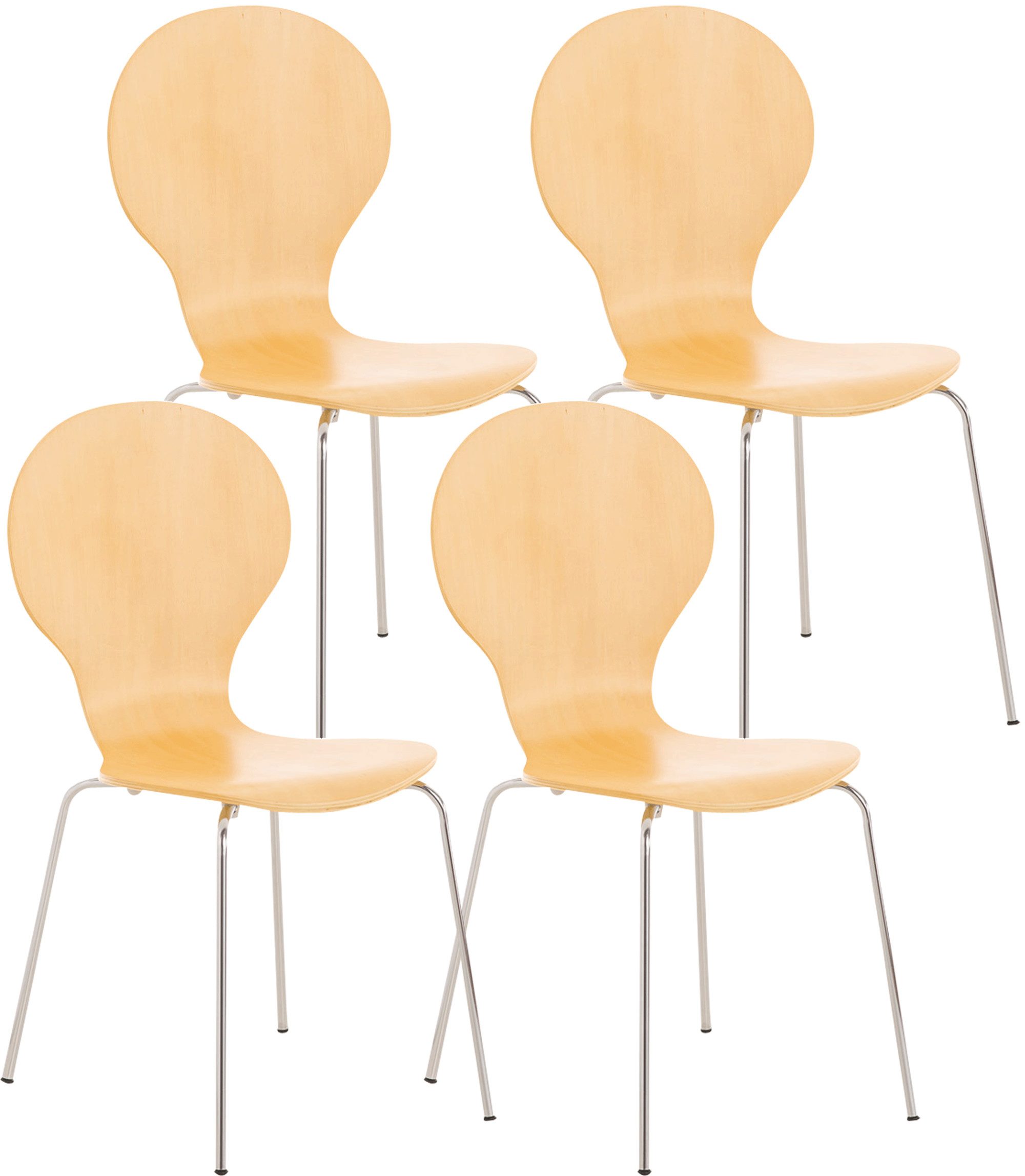 CLP Besucherstuhl Diego (4er Set), stapelbar