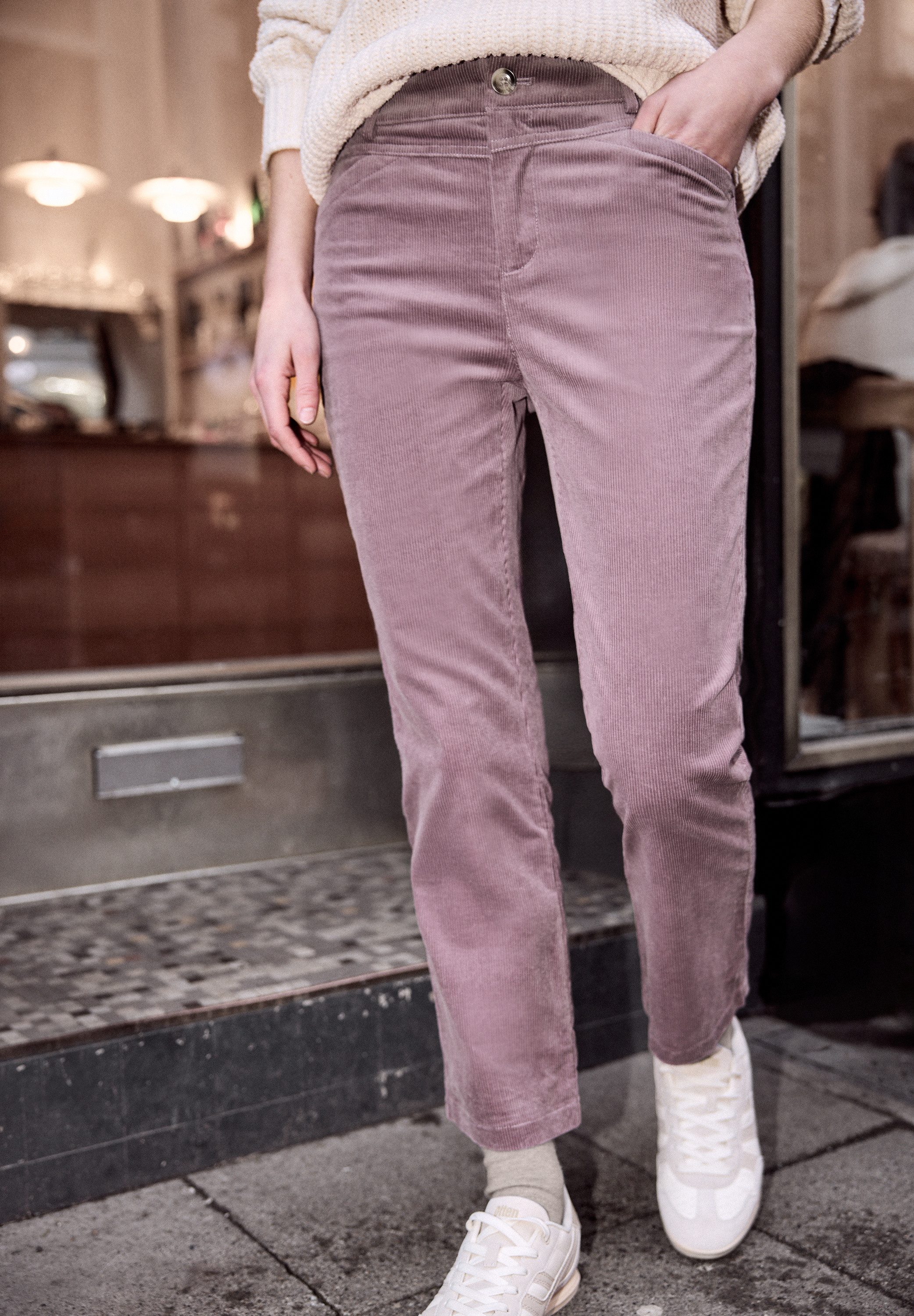 STREET ONE STUDIO Cordhose in Cord-Optik