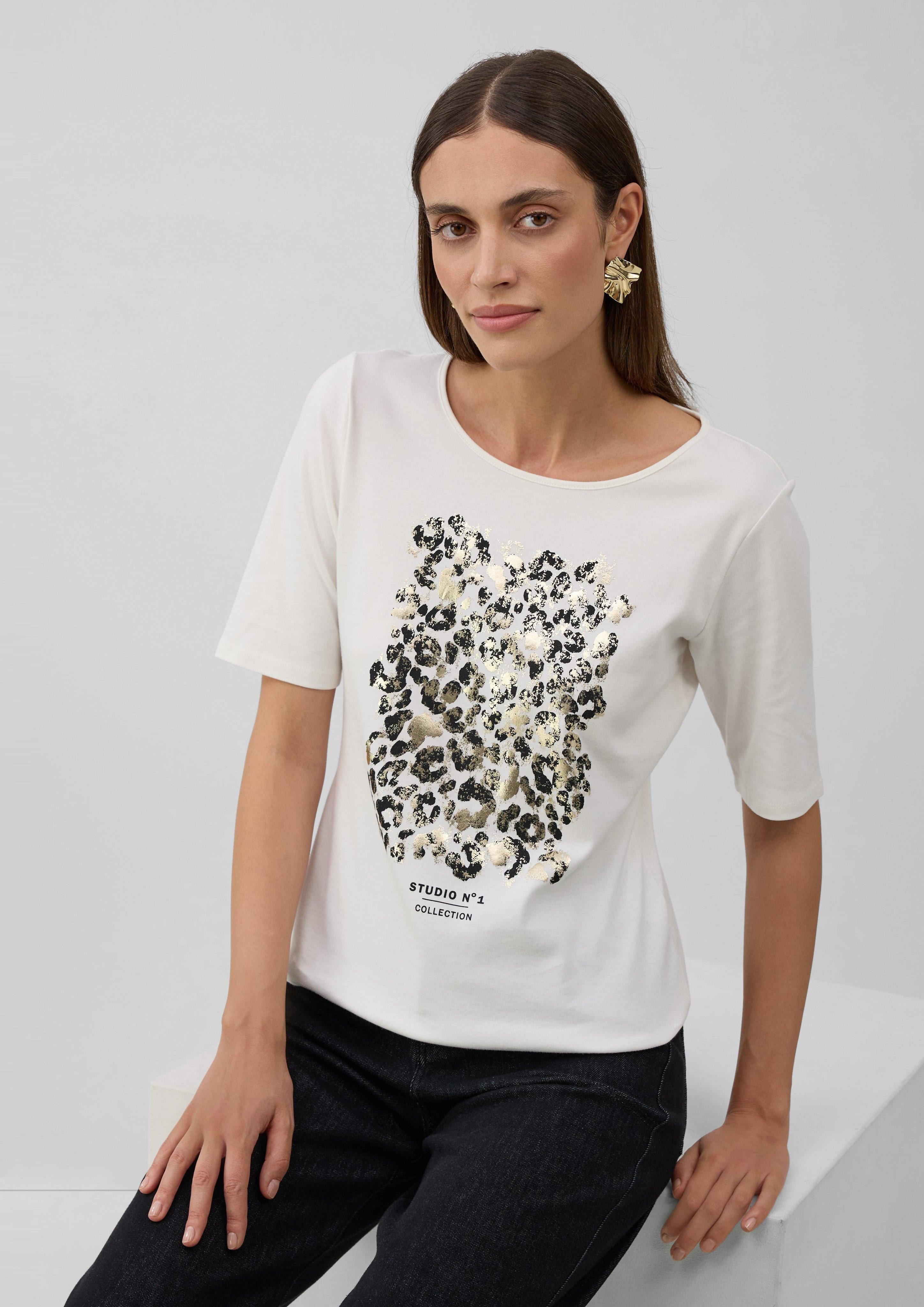 s.Oliver BLACK LABEL Kurzarmshirt T-Shirt mit günstig online kaufen