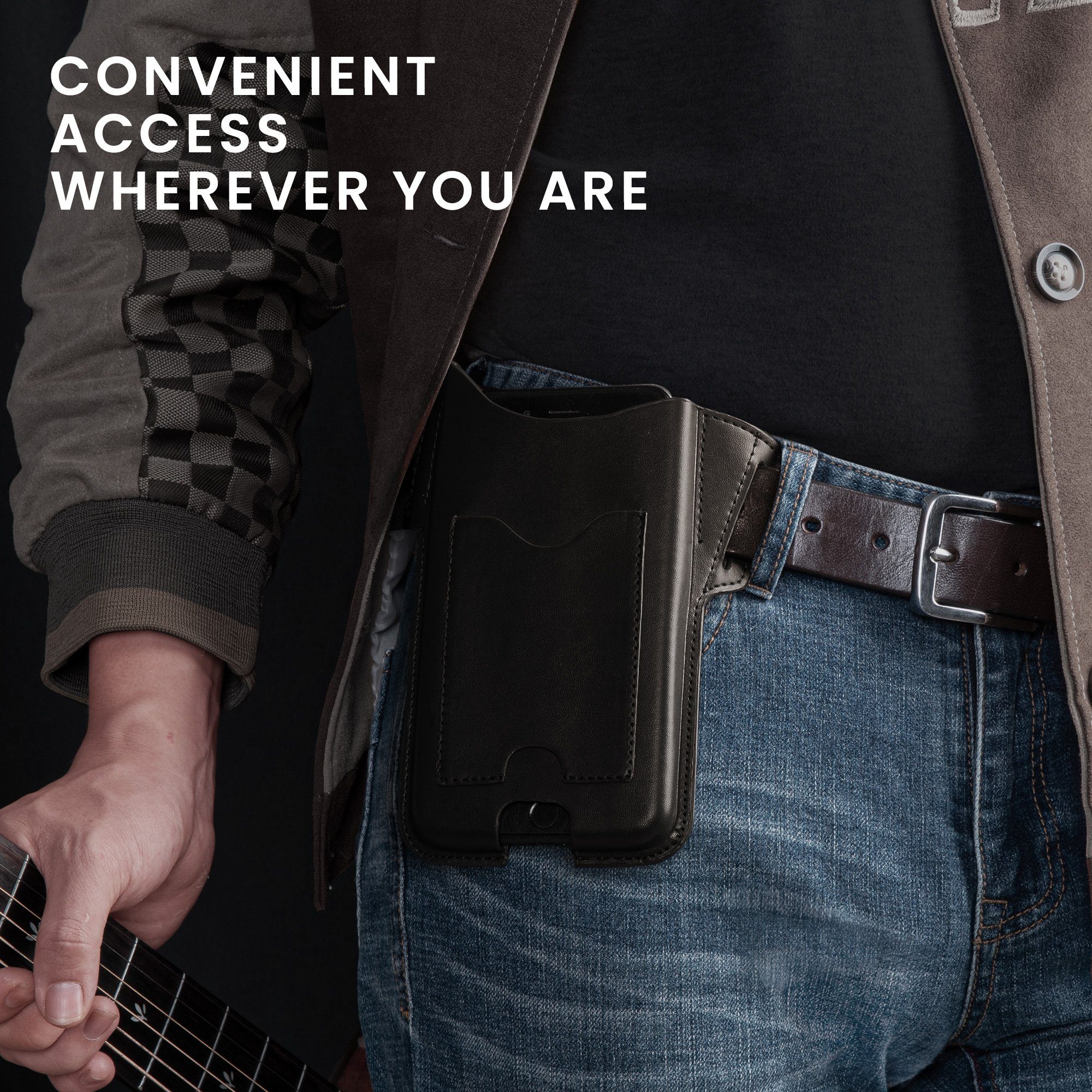 kwmobile Etui Gürteltasche Hülle für Handys mit Gürtelclip, 17,2 x 8,4 cm K günstig online kaufen