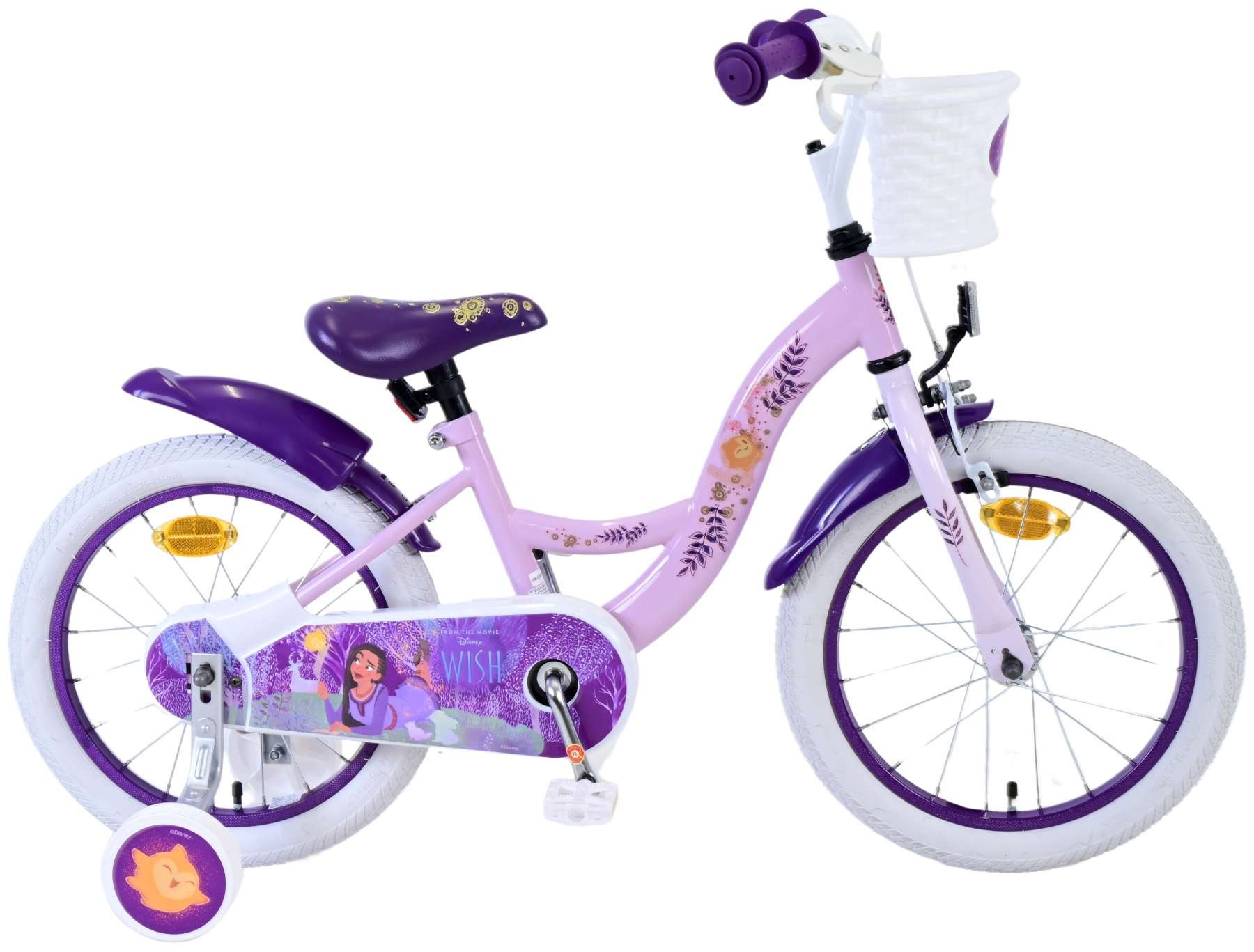 Volare Kinderfahrrad Kinderfahrrad Disney Wish, 16 Zoll, 1 Gang, ohne Schaltung