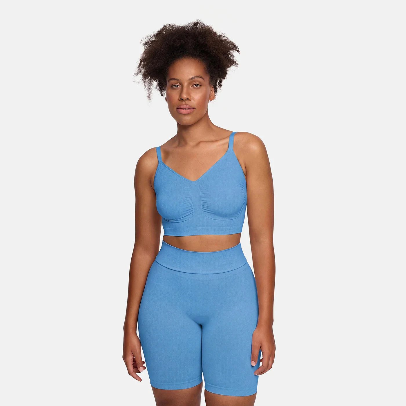 Bügelloser BH Comfort Bralette-Silver Lake Blue-M