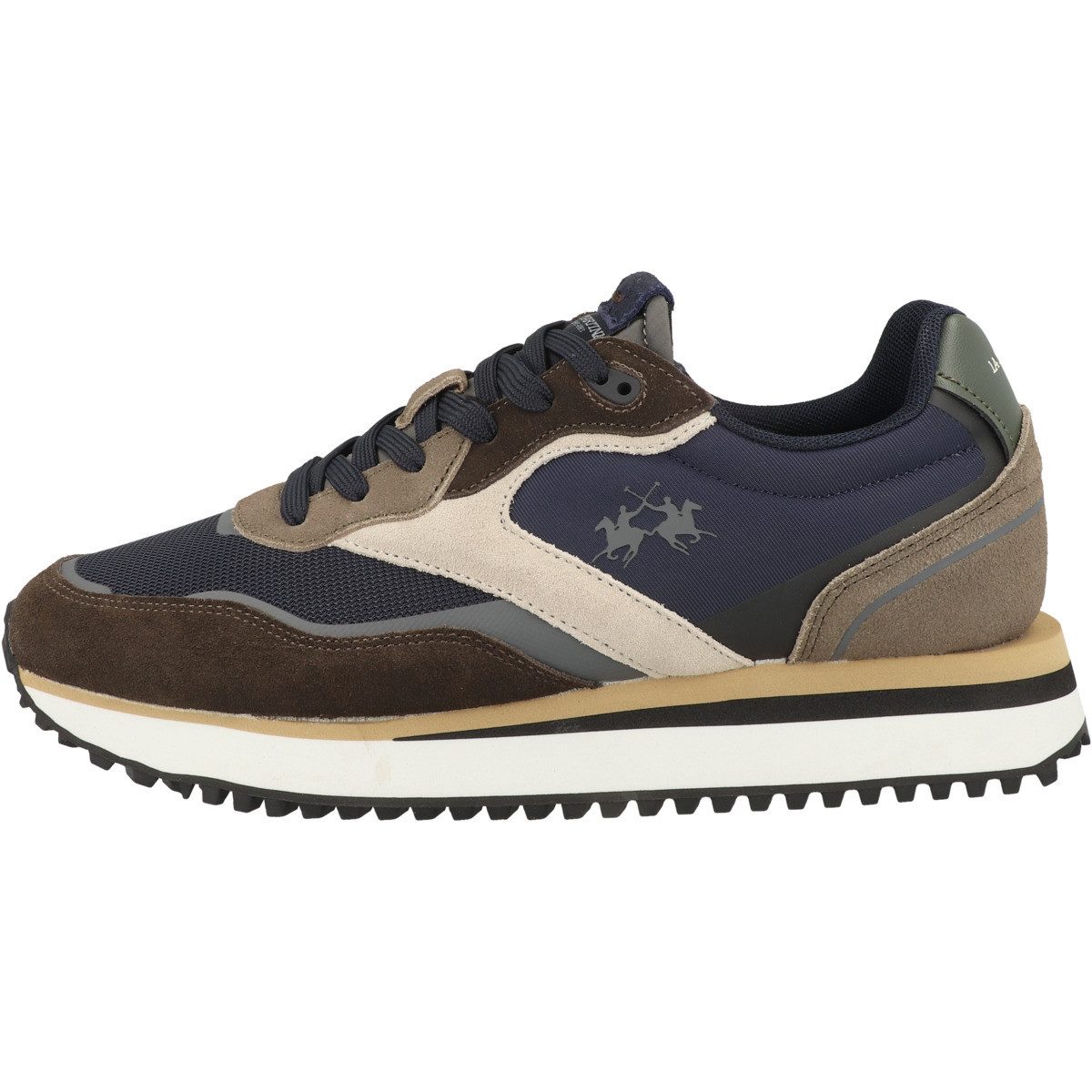 La Martina LFM262 Herren Sneaker Turnschuhe, Sportschuhe, Freizeitschuhe, Halbschuhe, Schnürschuhe