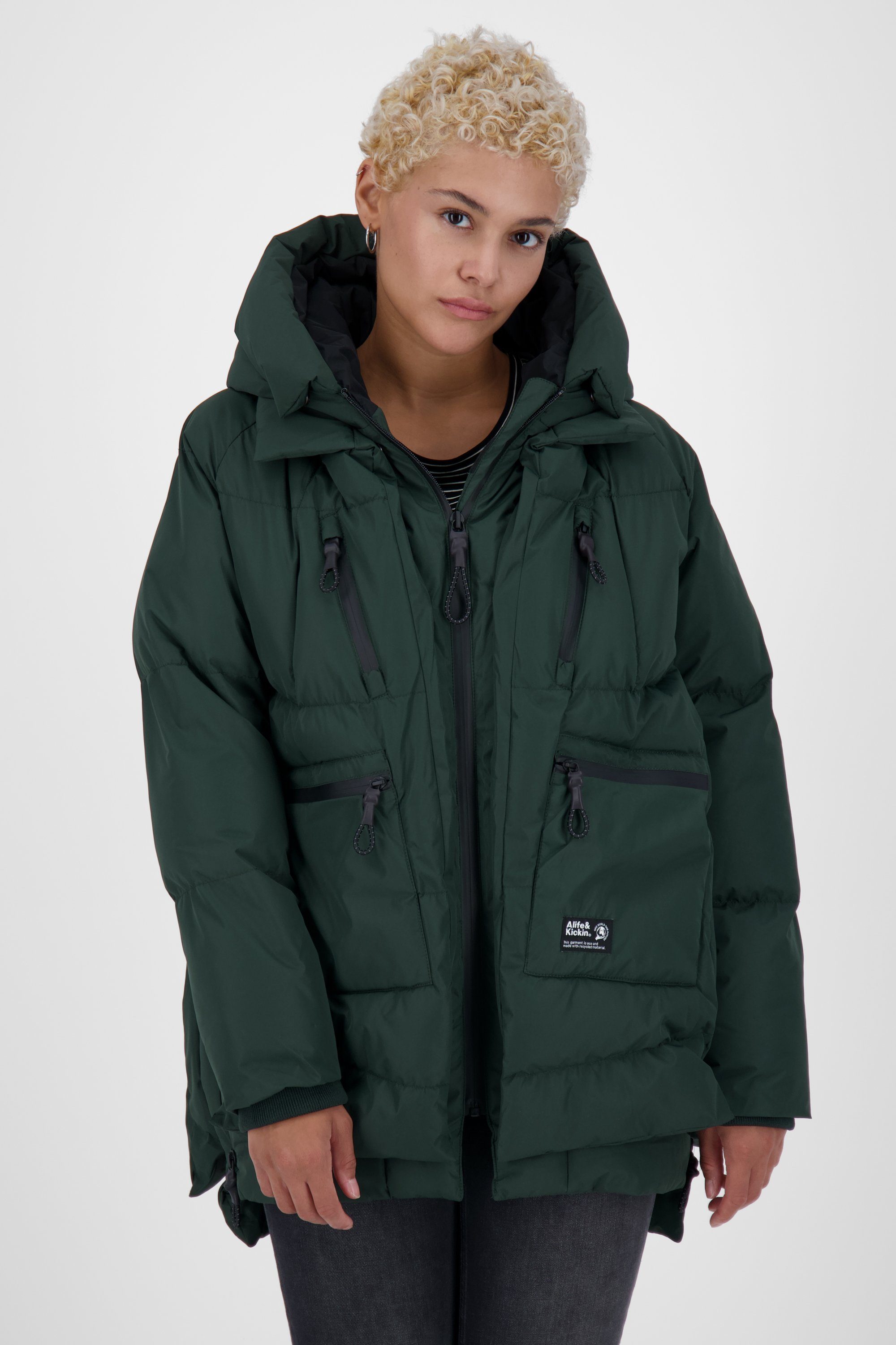 Alife & Kickin Damen forest Jacke Coat Winterjacke, gefütterte Winterjacke RachelAK dark A