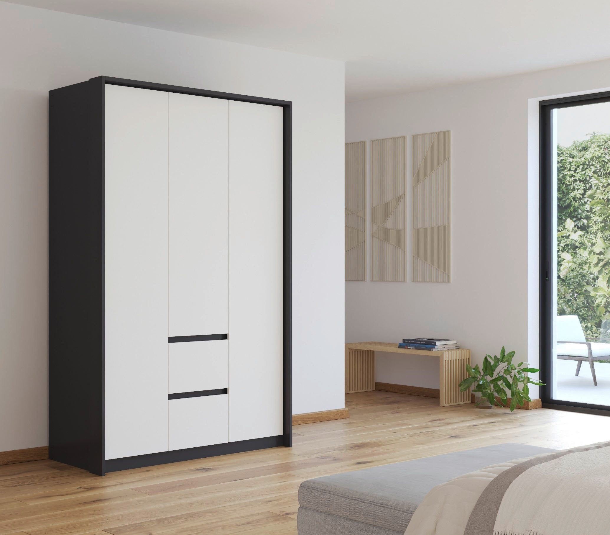 rauch Drehtürenschrank "Mainz mit Passepartout" optional mit Beleuchtung, A günstig online kaufen