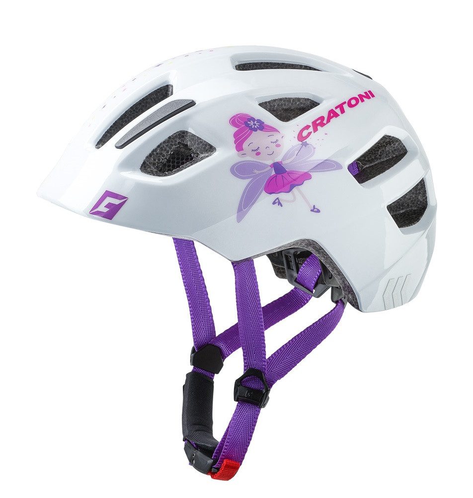 Cratoni Fahrradhelm Maxster Kinder Fee weiss