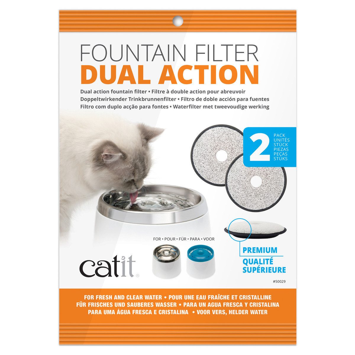 Catit Wasserspender Premium Ersatzfilter 2er-Pack