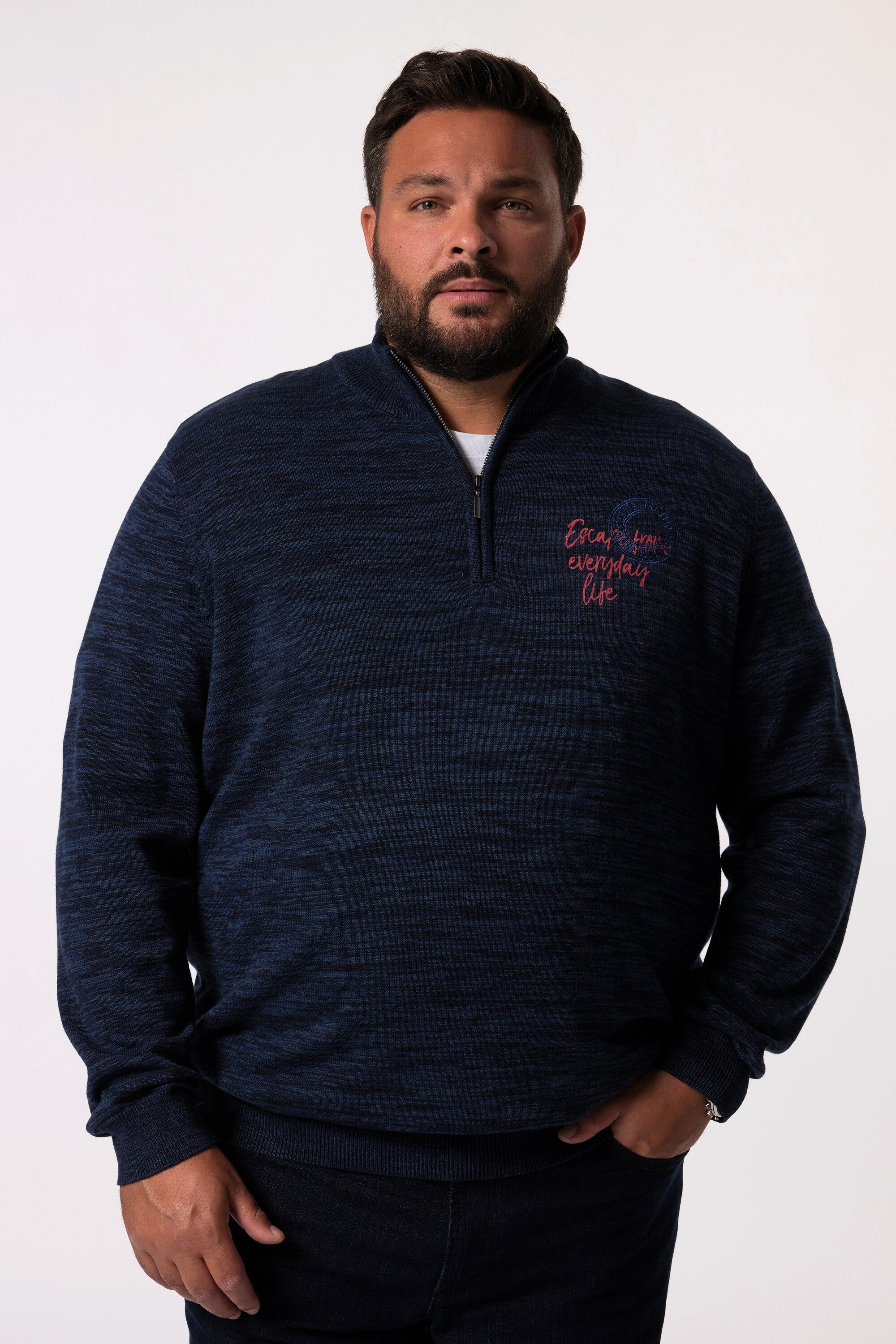 Rundhalspullover Pullover Stehkragen
