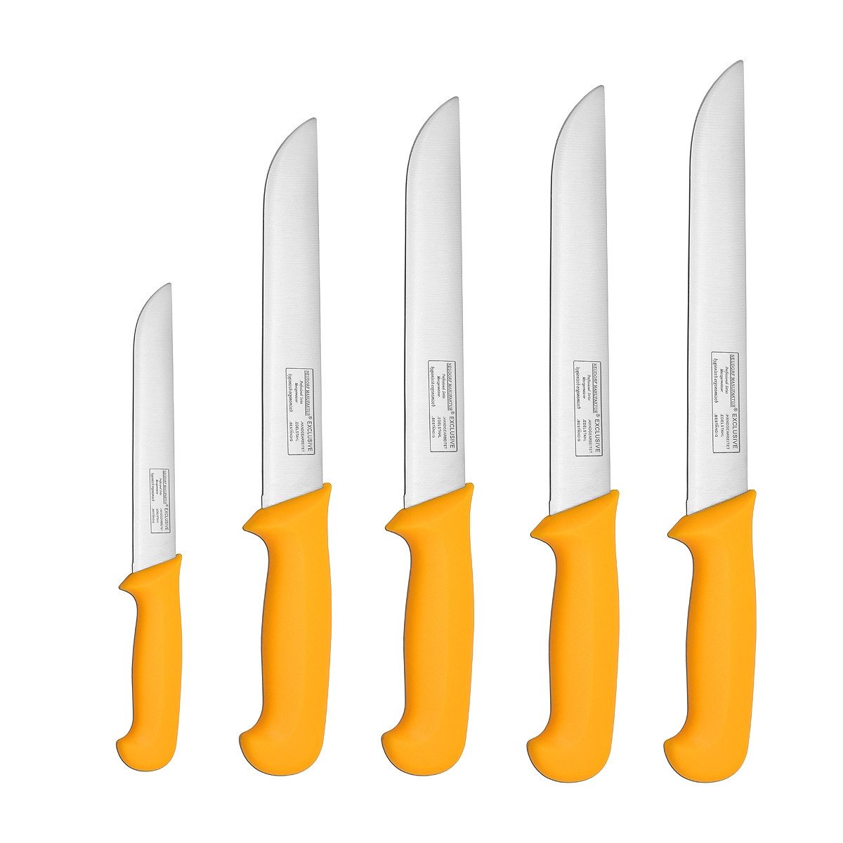 EsinHome Ножи-Set Schlachtmesser Küchenmesser Fleisch Ножи Metzgermesser 5tlg (5-tlg), Fleischmesser Ausbeinmesser Stechmesser kochmesser küchenmesser