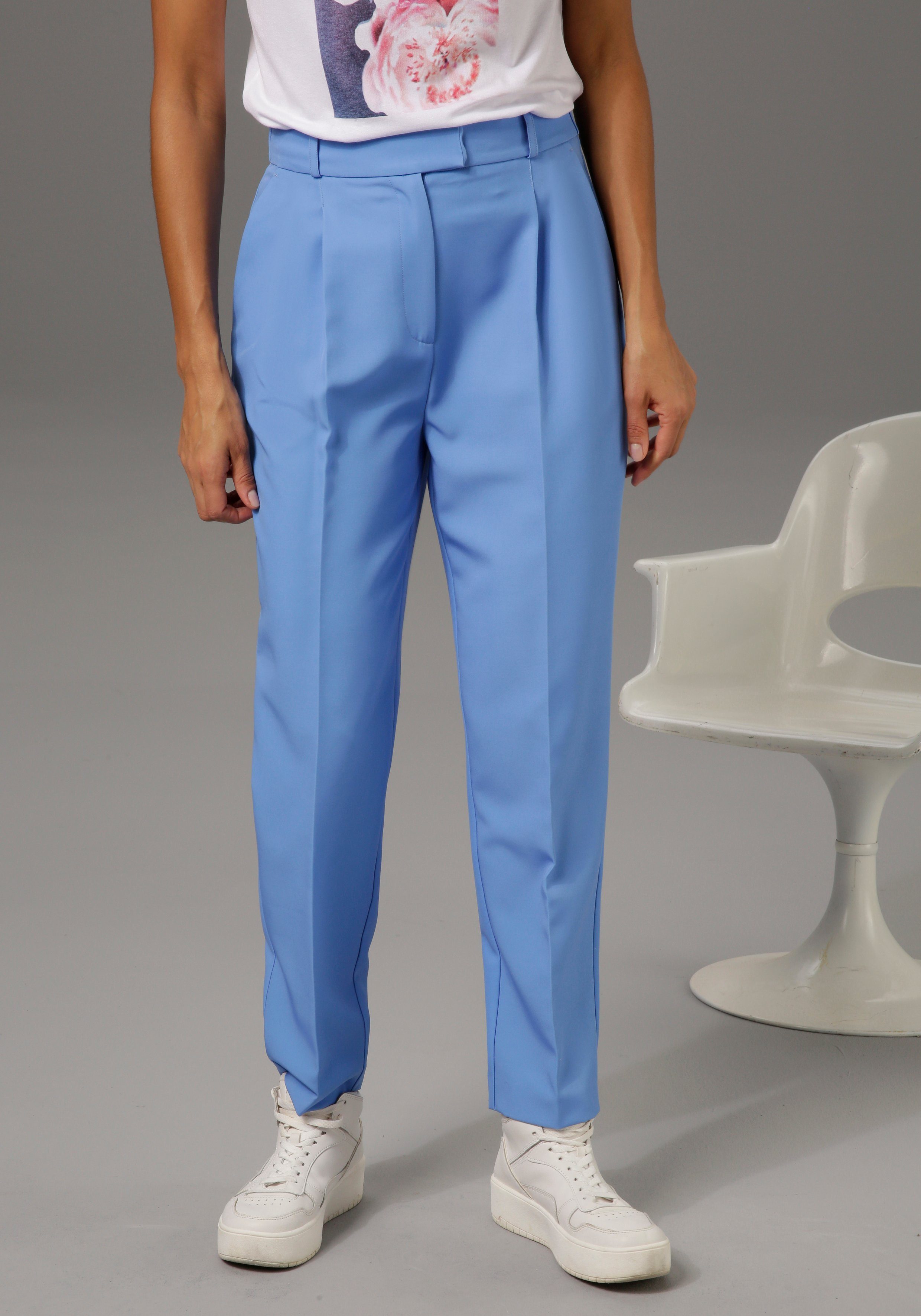 Blaue Damen-Anzughose online kaufen » Business-Hose | OTTO