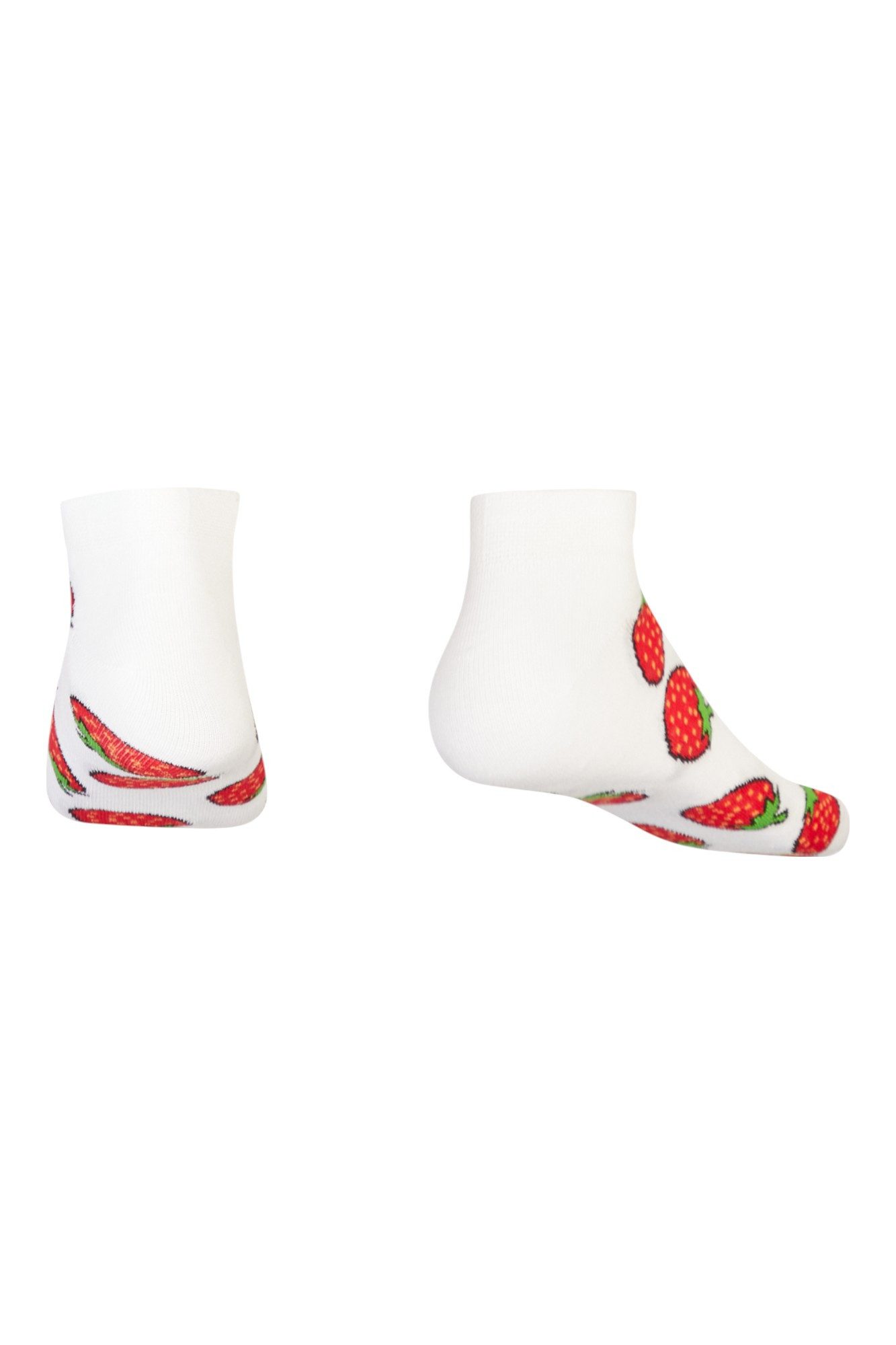 AbgeStrumpft Sneakersocken AbgeStrumpft Erdbeere Sneaker (1 Paar, 1-Paar, 1 Paar) lustiges Design