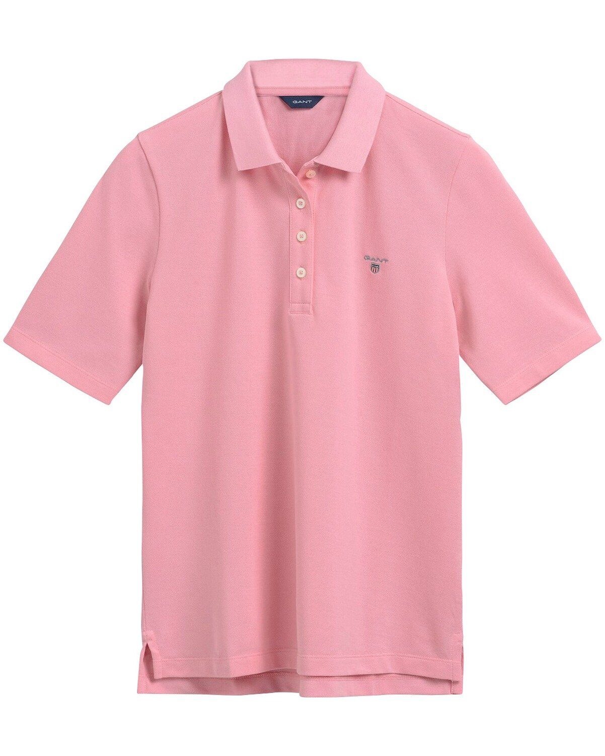 Geranium Pink Poloshirt Gant Piqué-Poloshirt Halbarm