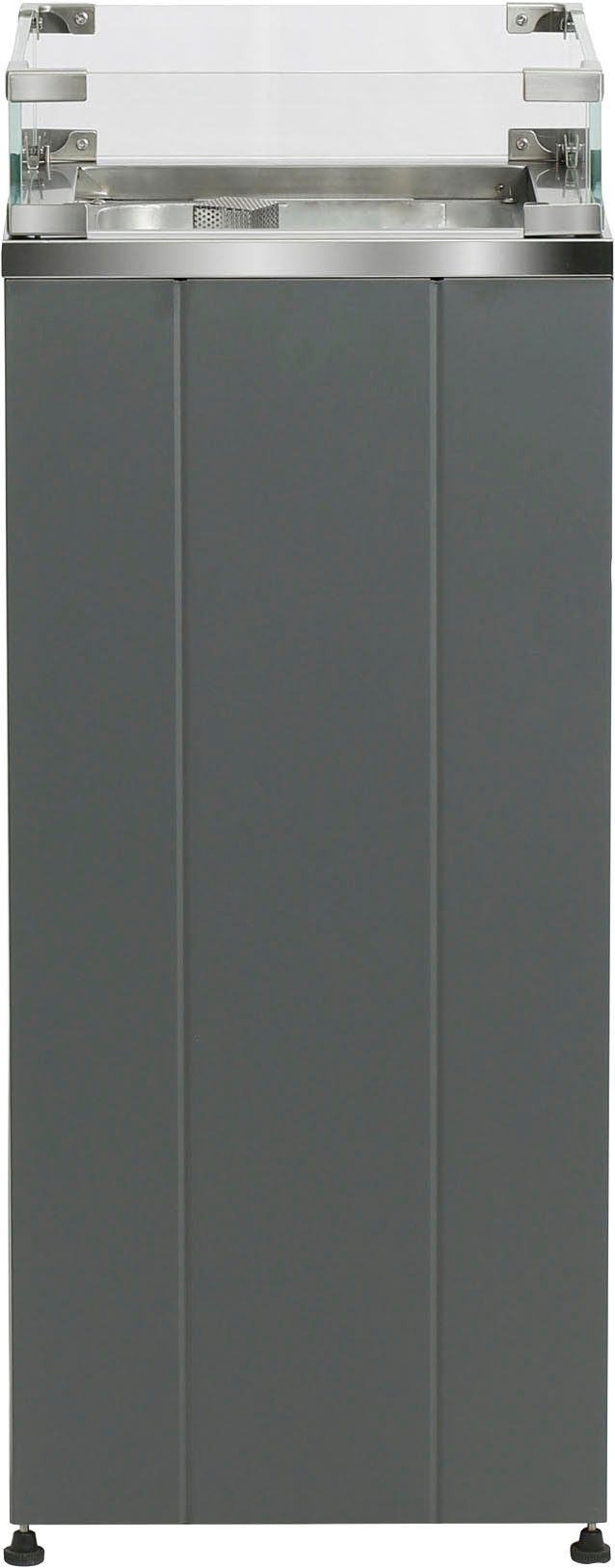 Buschbeck Malta lounge fire pit, WxLxH: 38x38x91 cm, for 11 kg gas cylinders