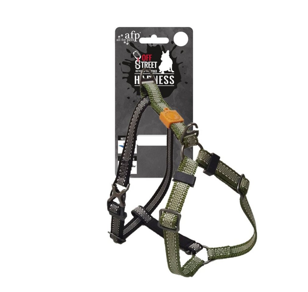 Thumbnail - all for paws Hunde-Halsband AFP Off Street Dog Non-pull Harness Olive Green XL