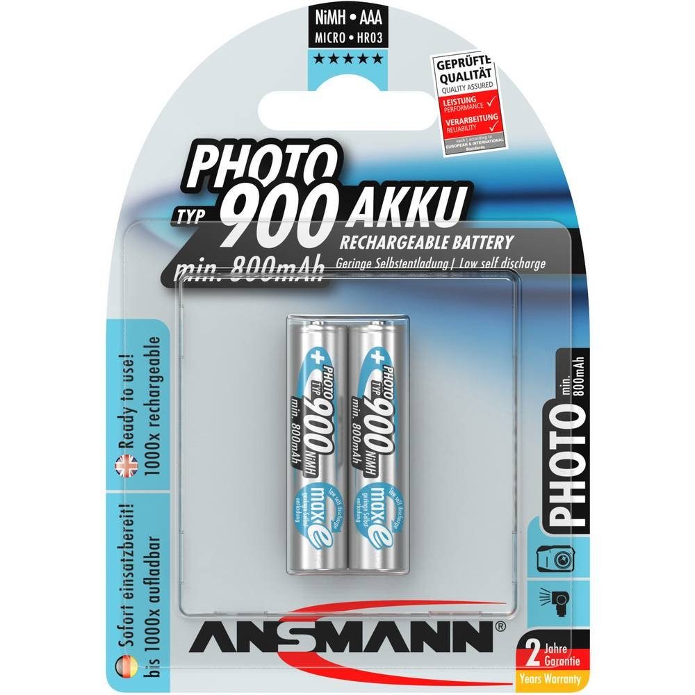ANSMANN® Photo maxE Akku 2er Micro-Akkus