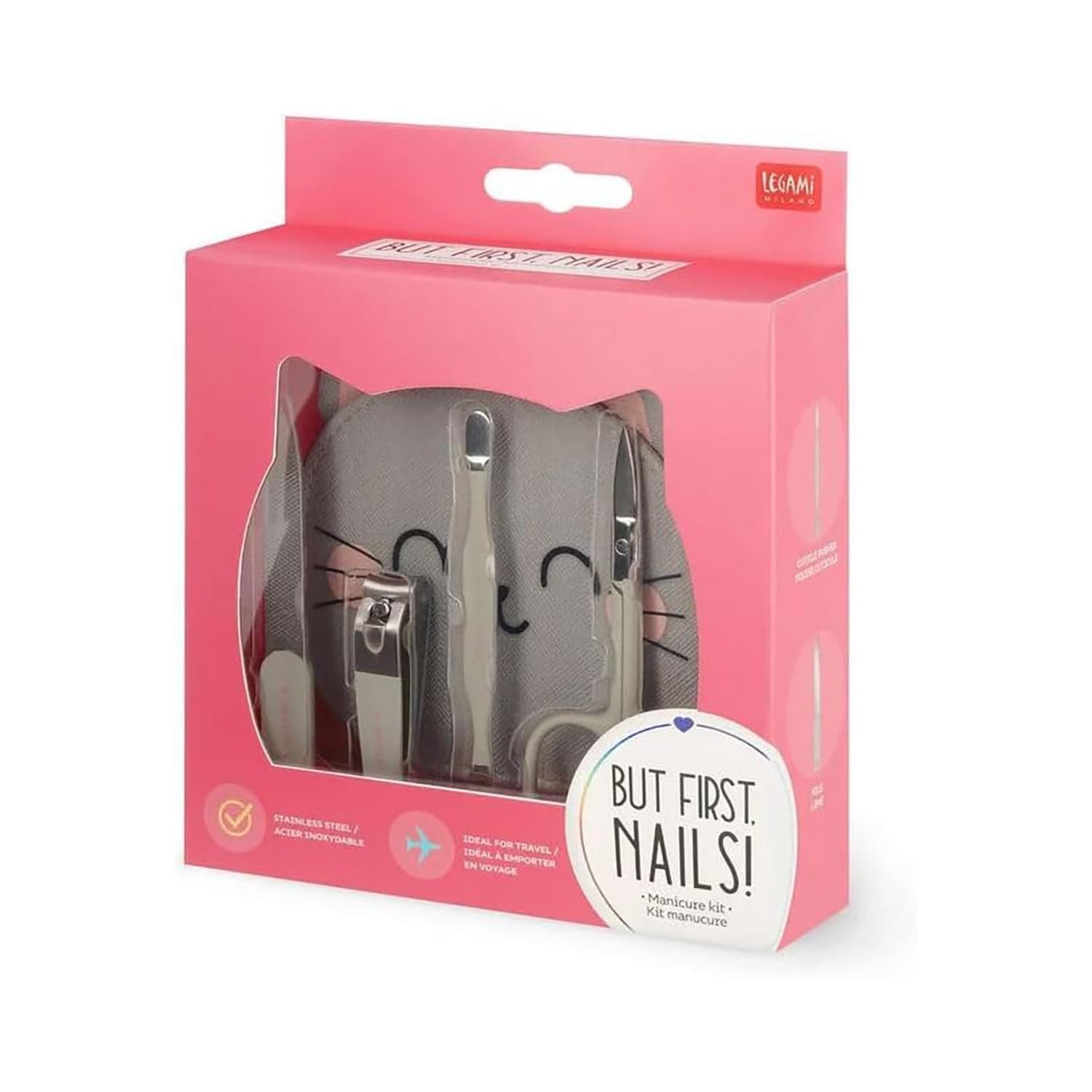 Legami Legami Manüküre-Set „But First, Nails!“ Kitty, 4-teilig