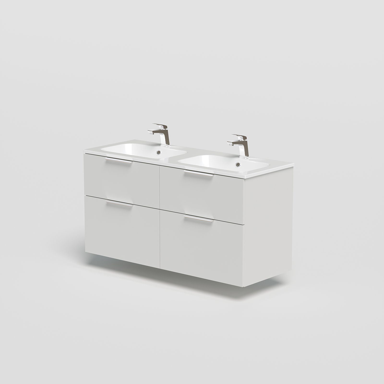 welltime Waschtisch Ahus, mit Soft-Close-Funktion, Vollauszüge, inkl. Becken, Breite 121 cm