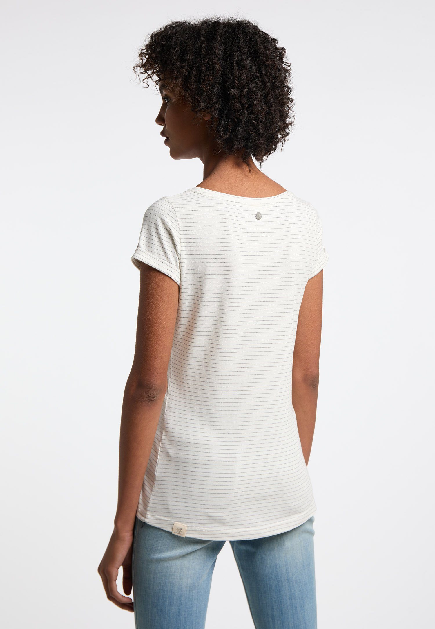 Ragwear T-Shirt FLORAH C ORGANIC & GOTS Vegane Mode WHITE Nachhaltige