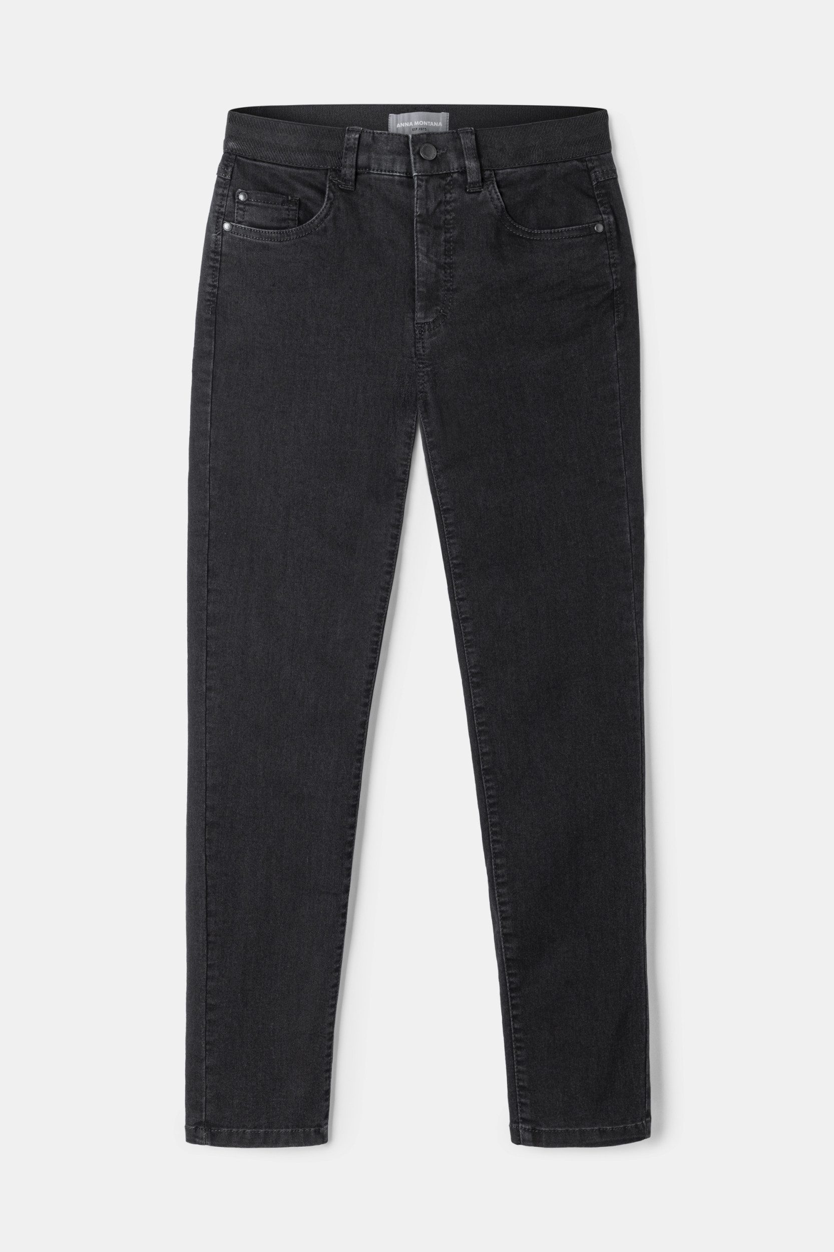Anna Montana Bequeme Jeans Hose Jeans lang 1 schwarz